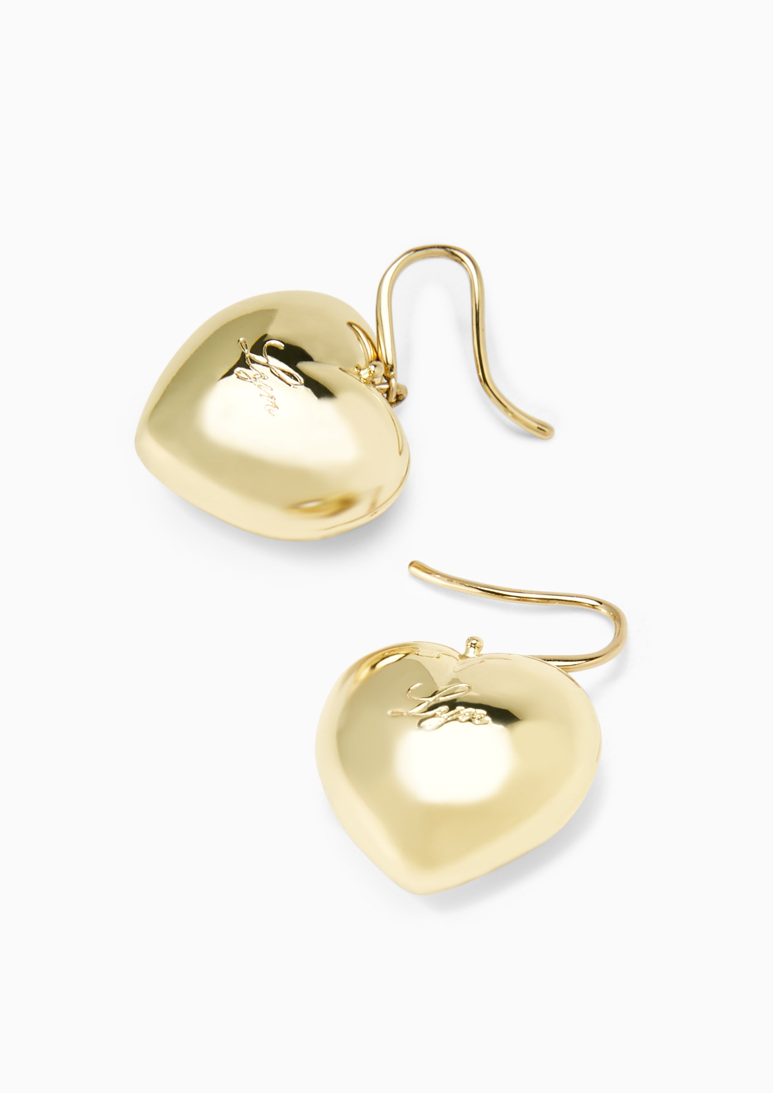 Heart  Earrings - Gold