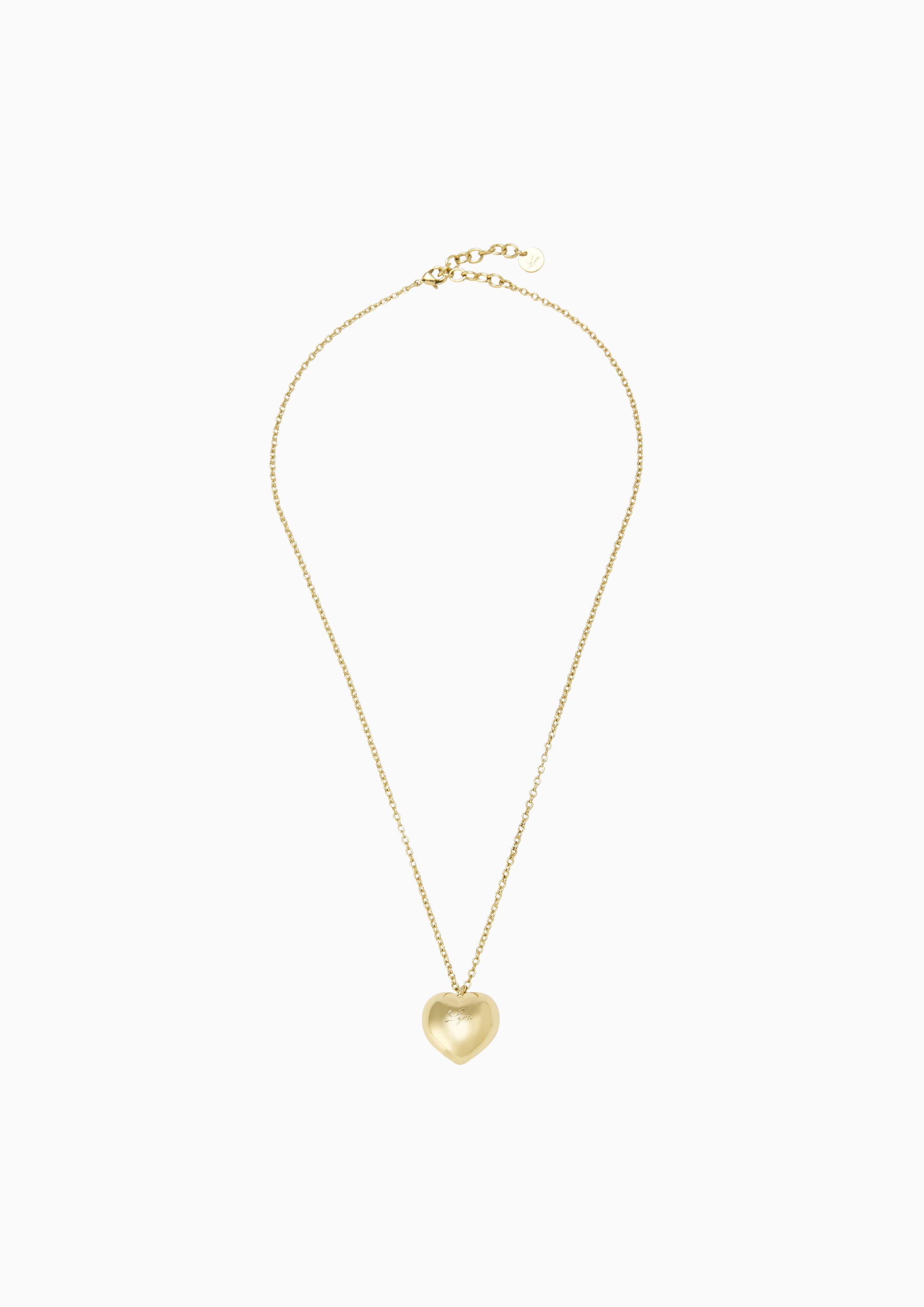 Heart  Necklace - Gold