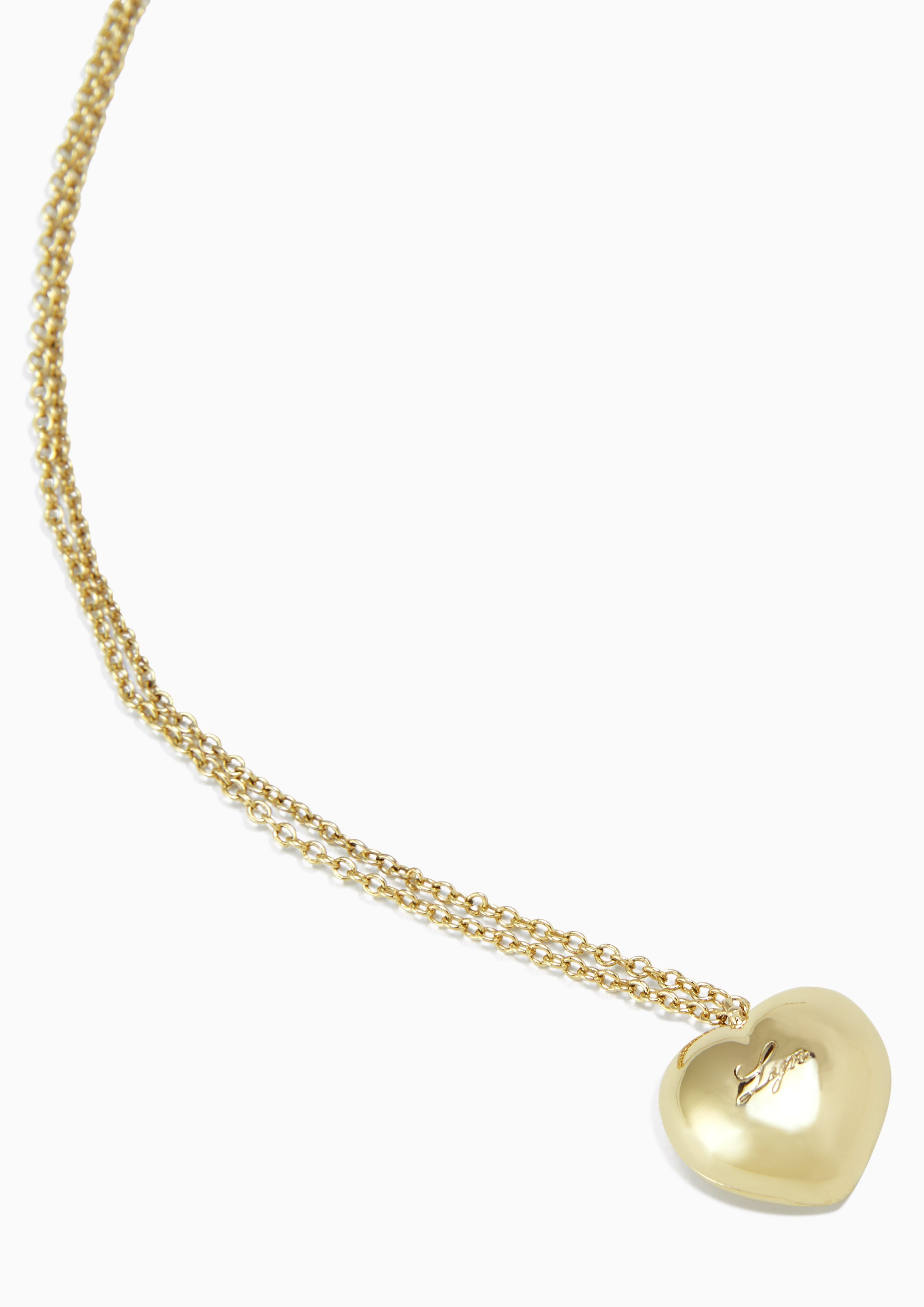 Heart  Necklace - Gold