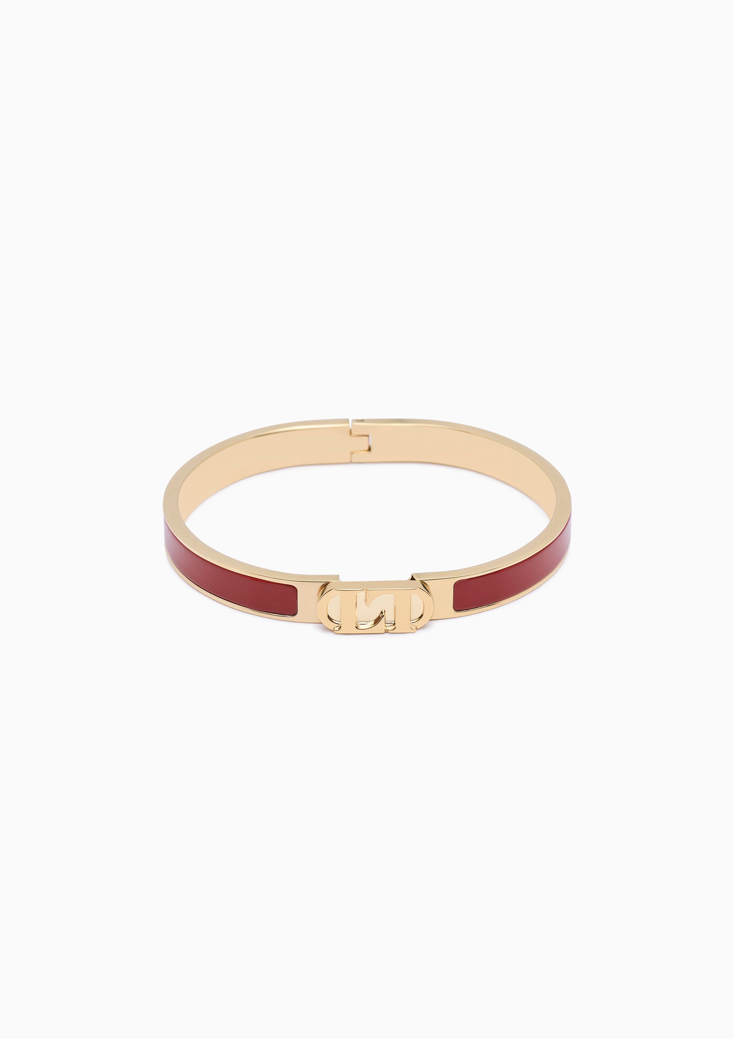 Miss Abigail Bangle  - Dark Red/Gold
