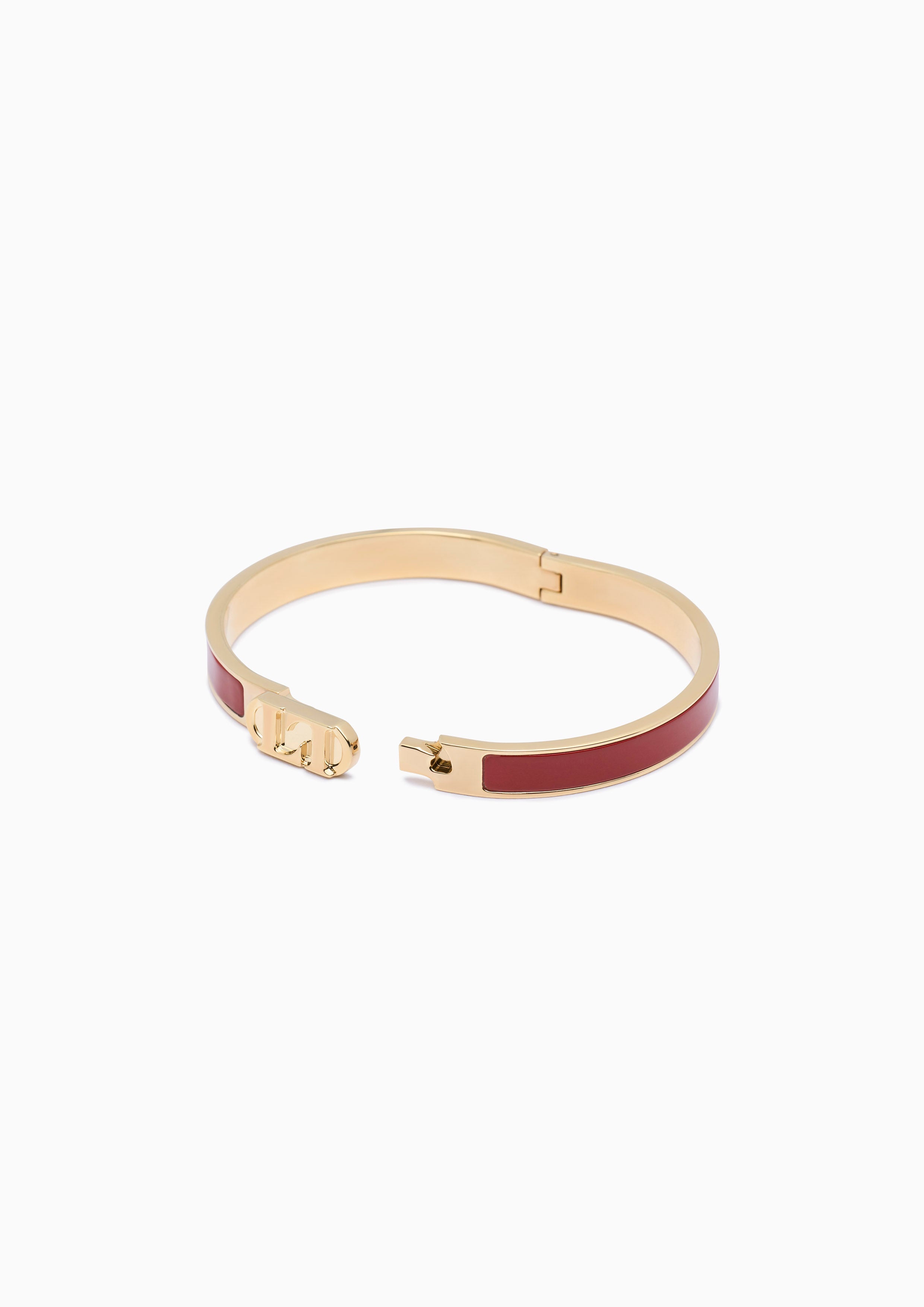 Miss Abigail Bangle  - Dark Red/Gold