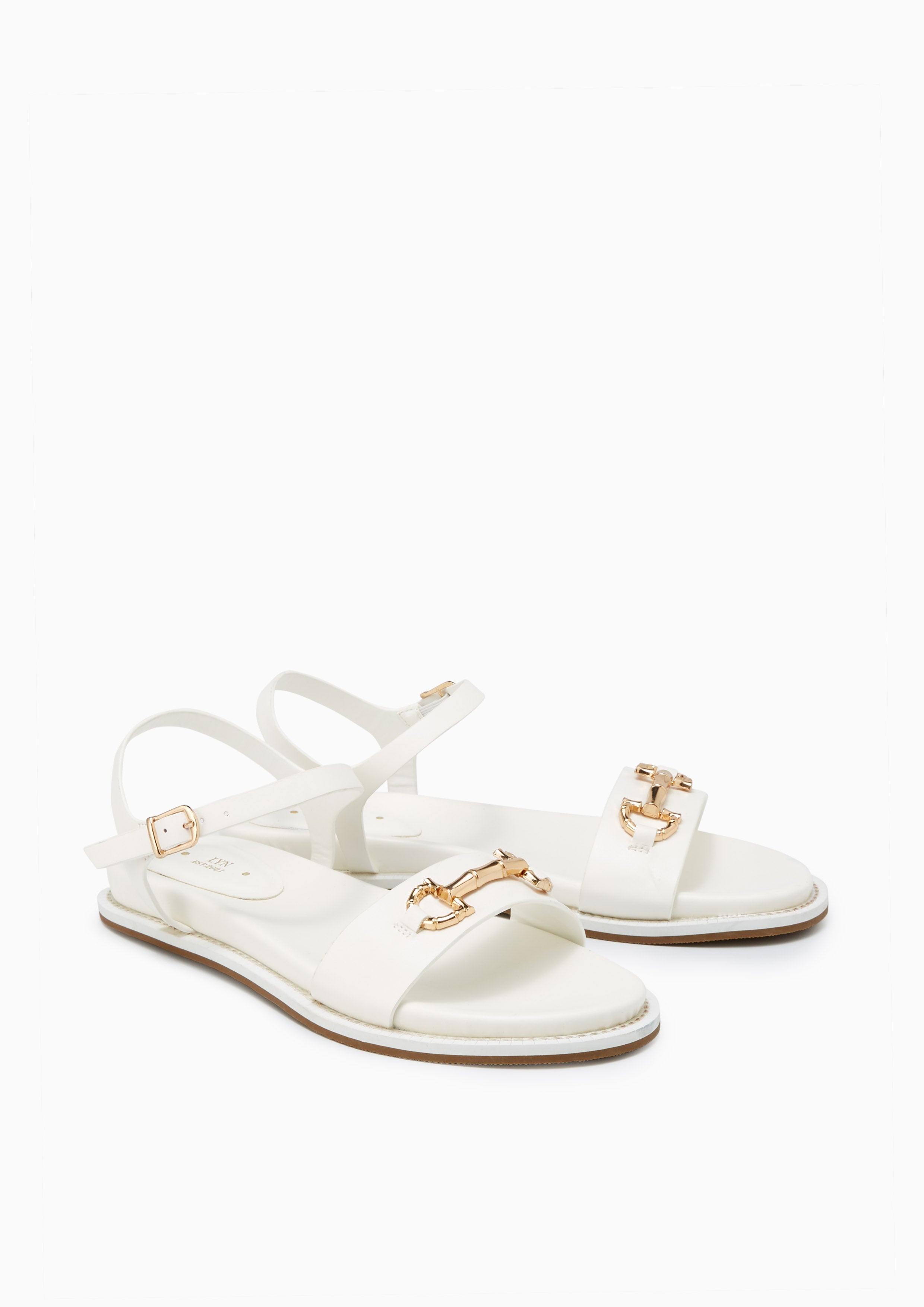 Busy Bee Flats And Sandals - Ivory