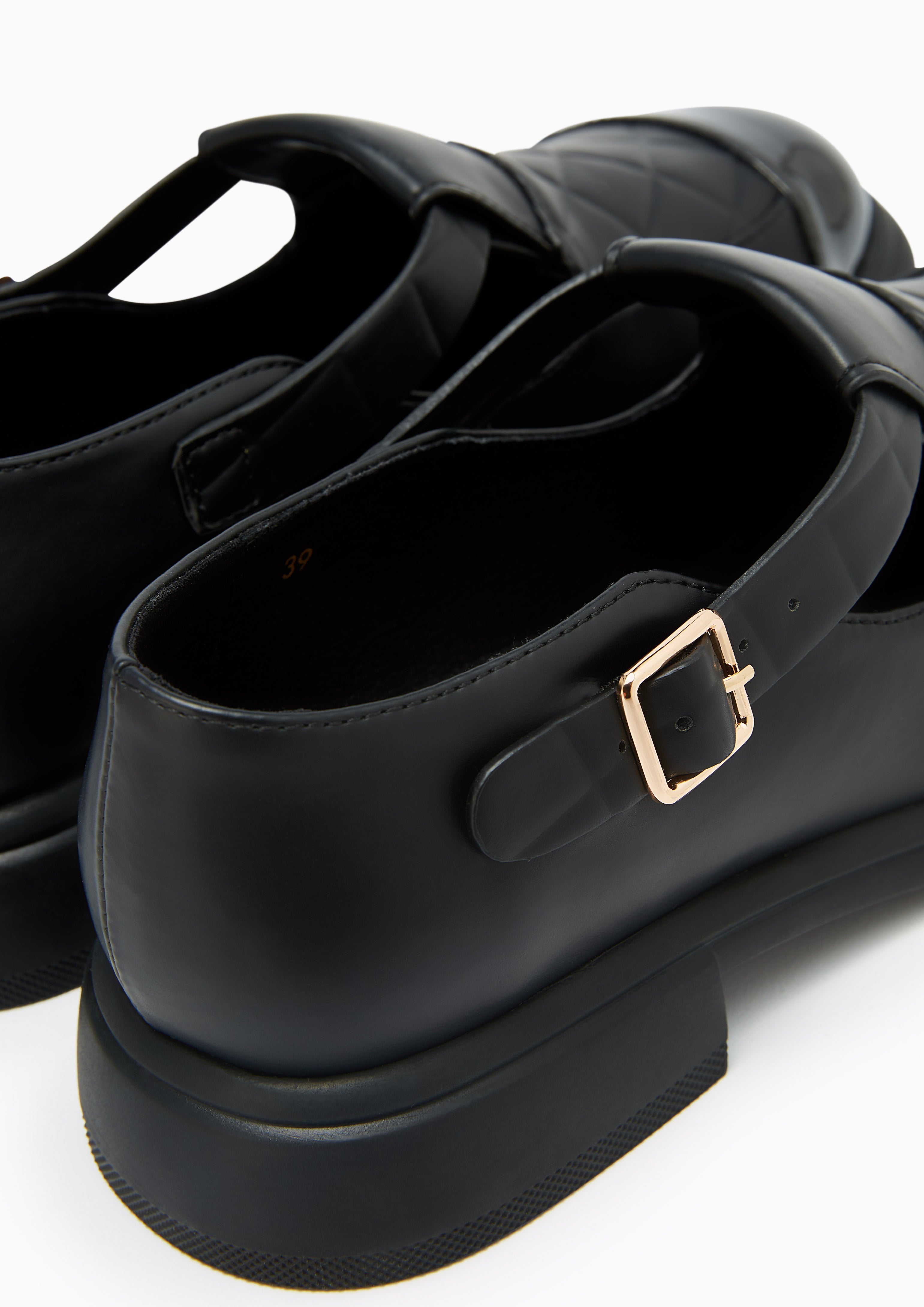 Colby Loafer Flats And Sandals - Black