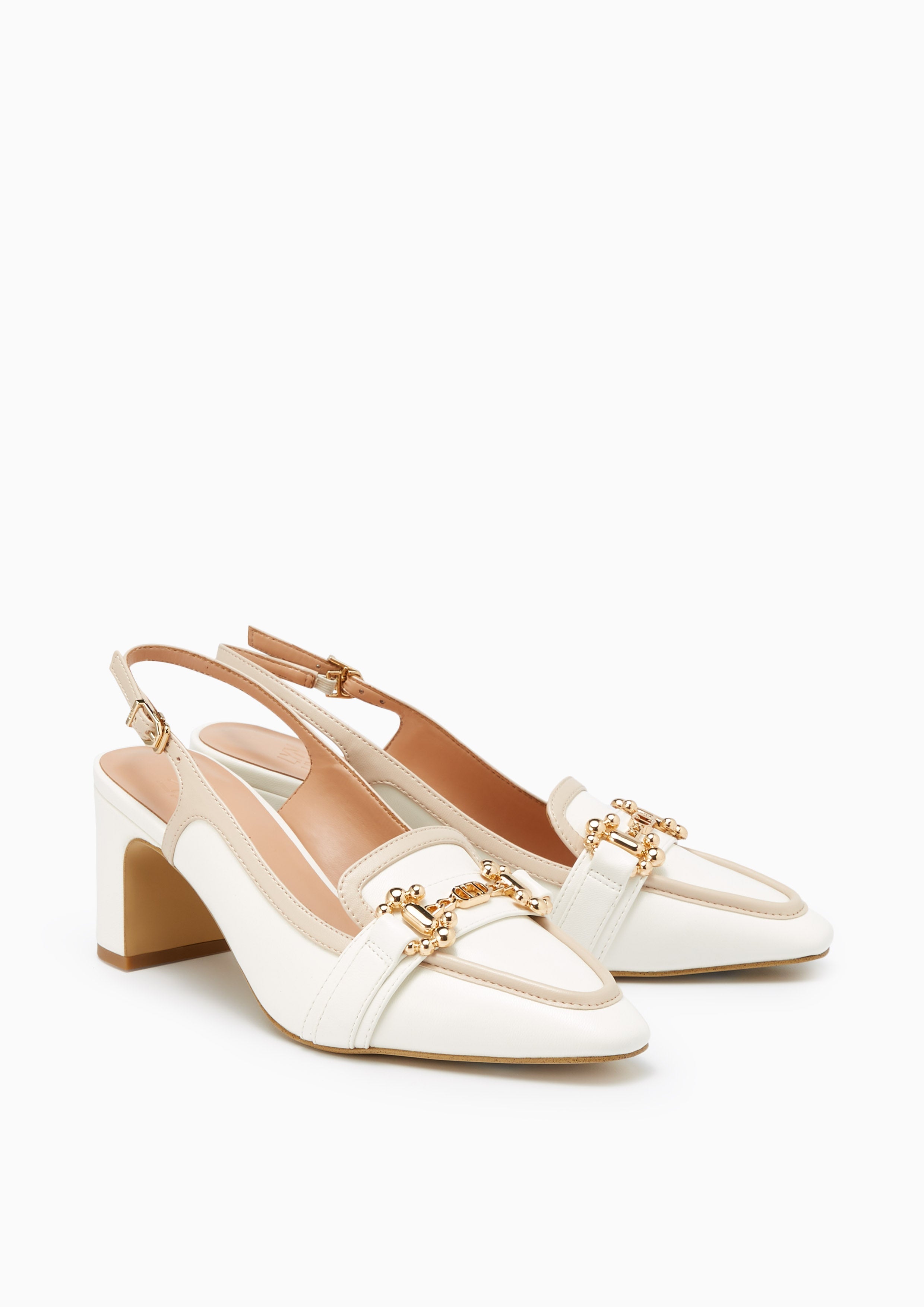 Kanz Heels - White