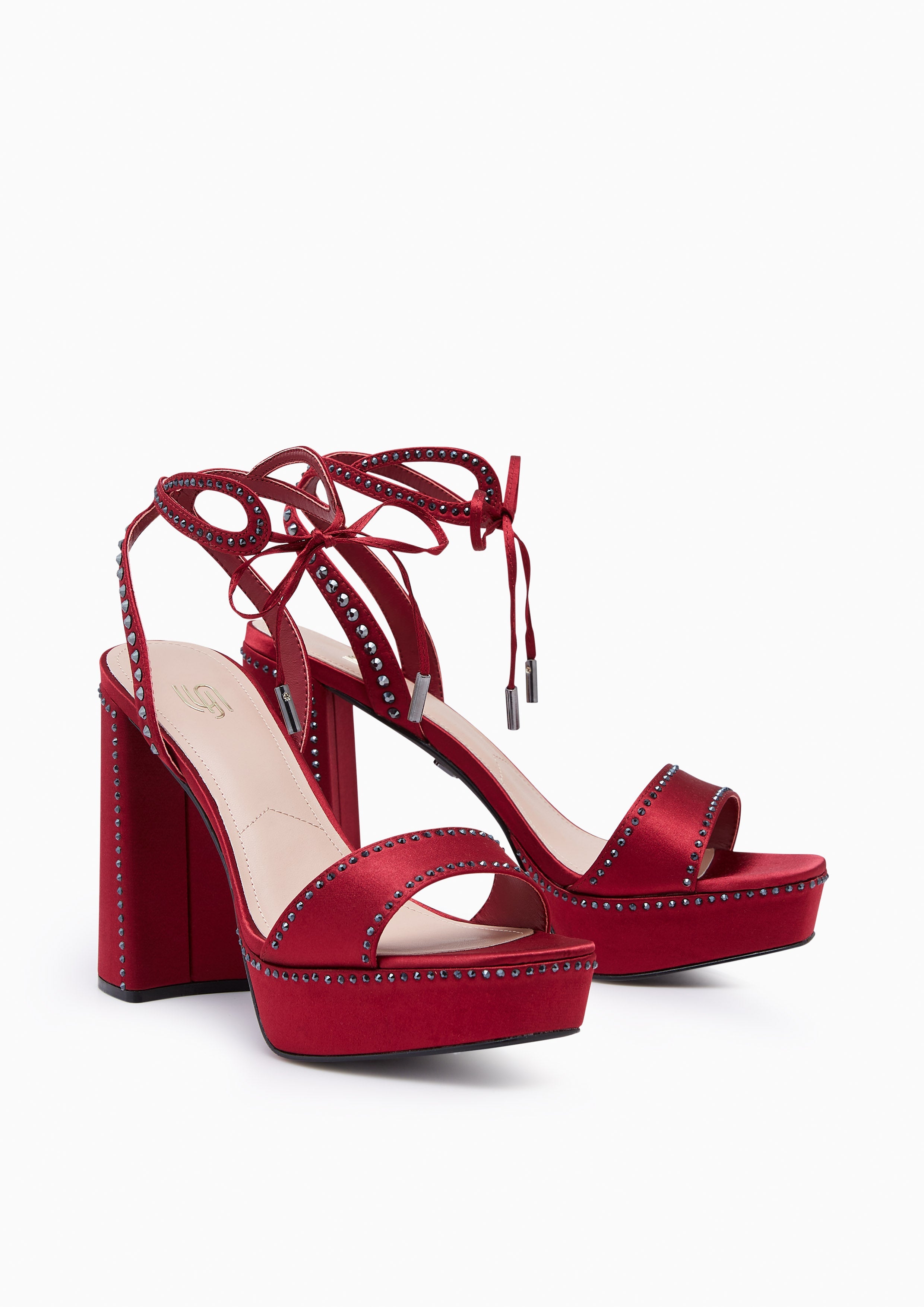 Perla Infinite Heels - Dark Red