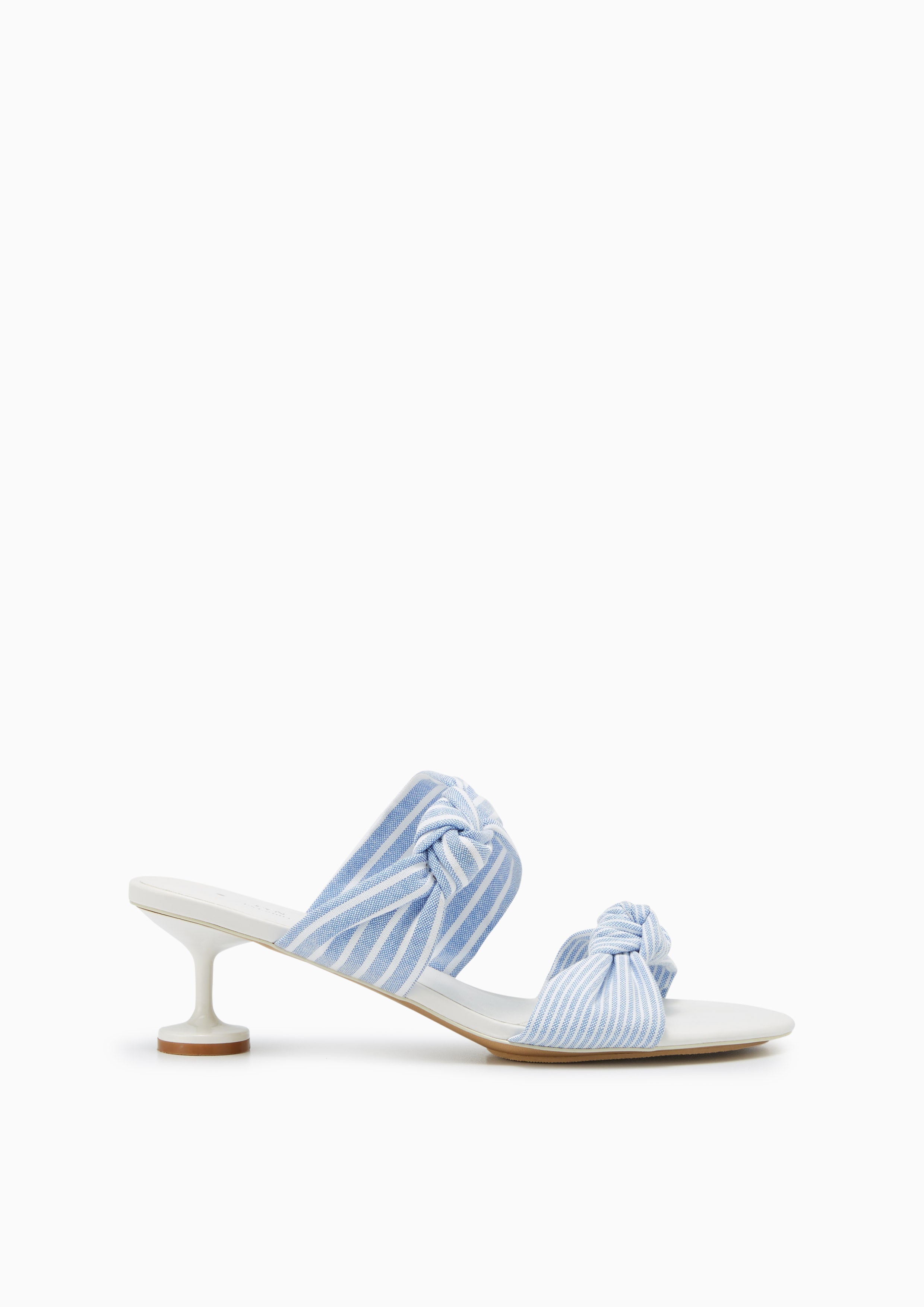 Now Mid Heels - Striped Blue