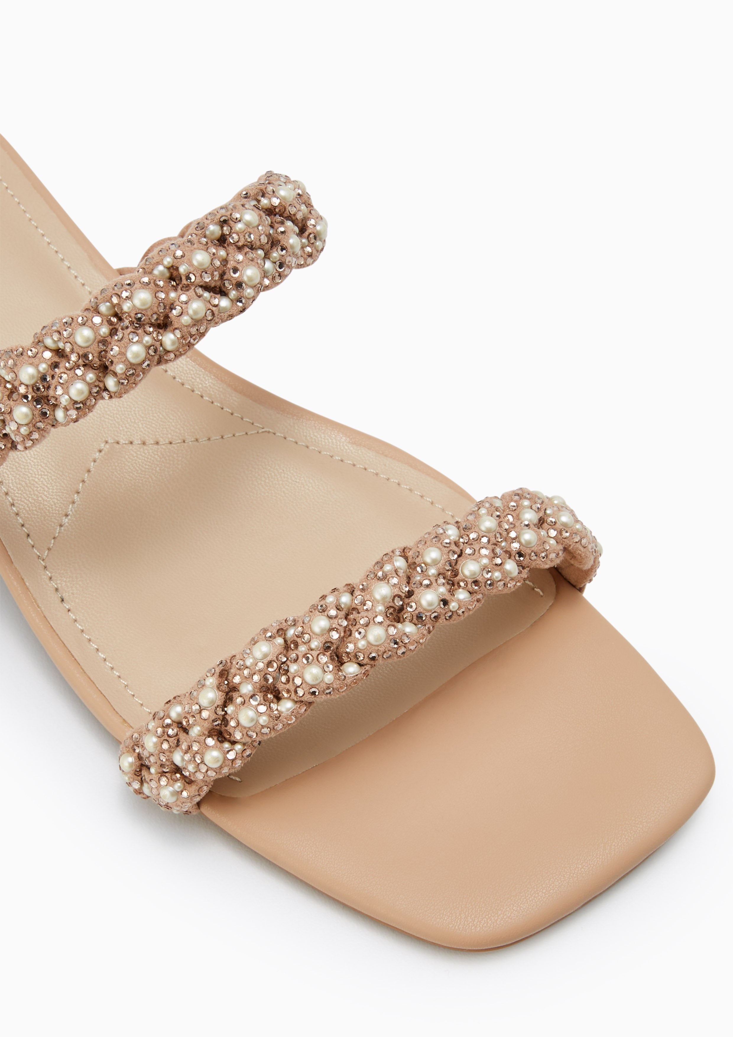 Promise Pearl Infinite Flats And Sandals - Beige