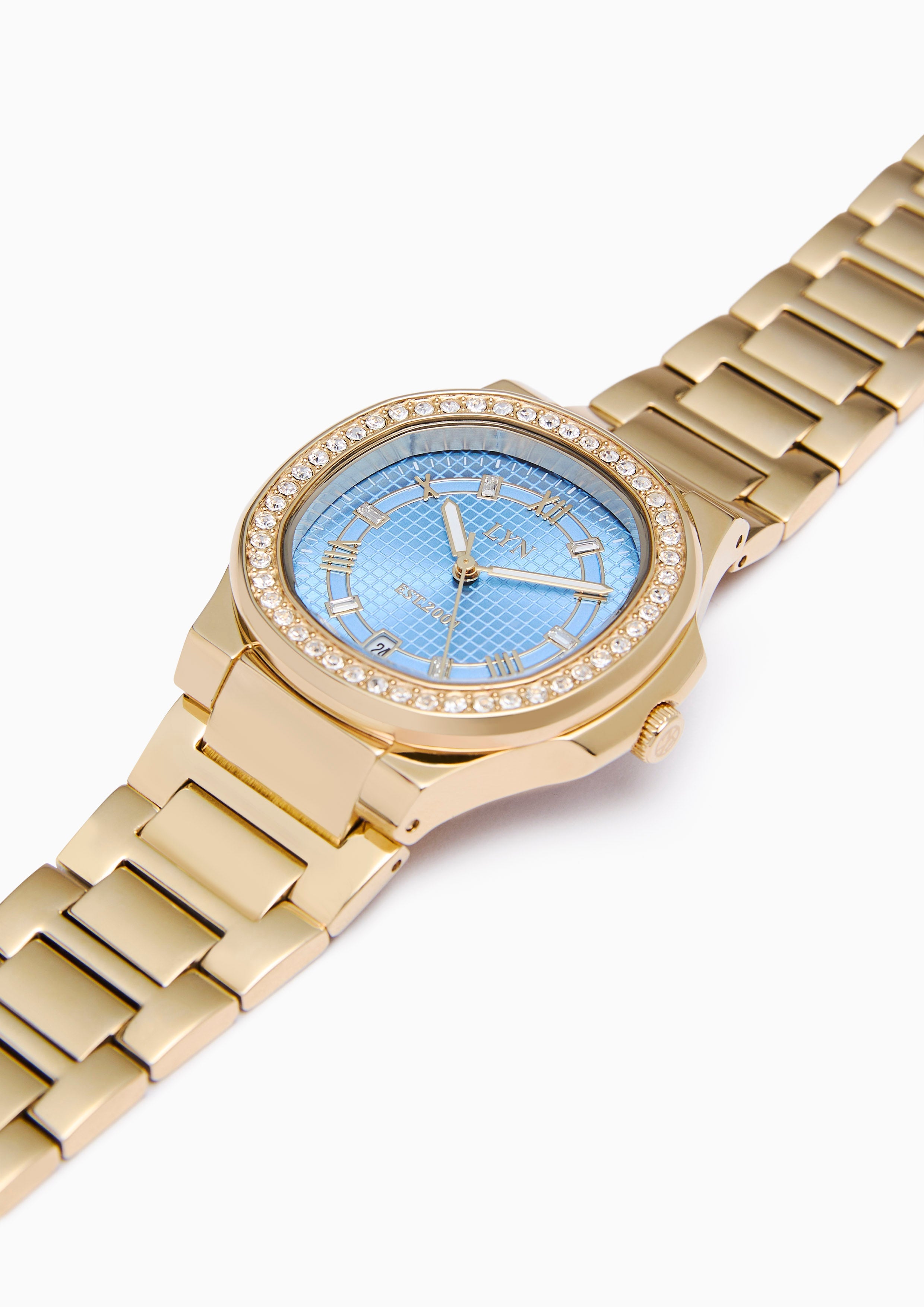 Anchilee Watch - Blue/Gold