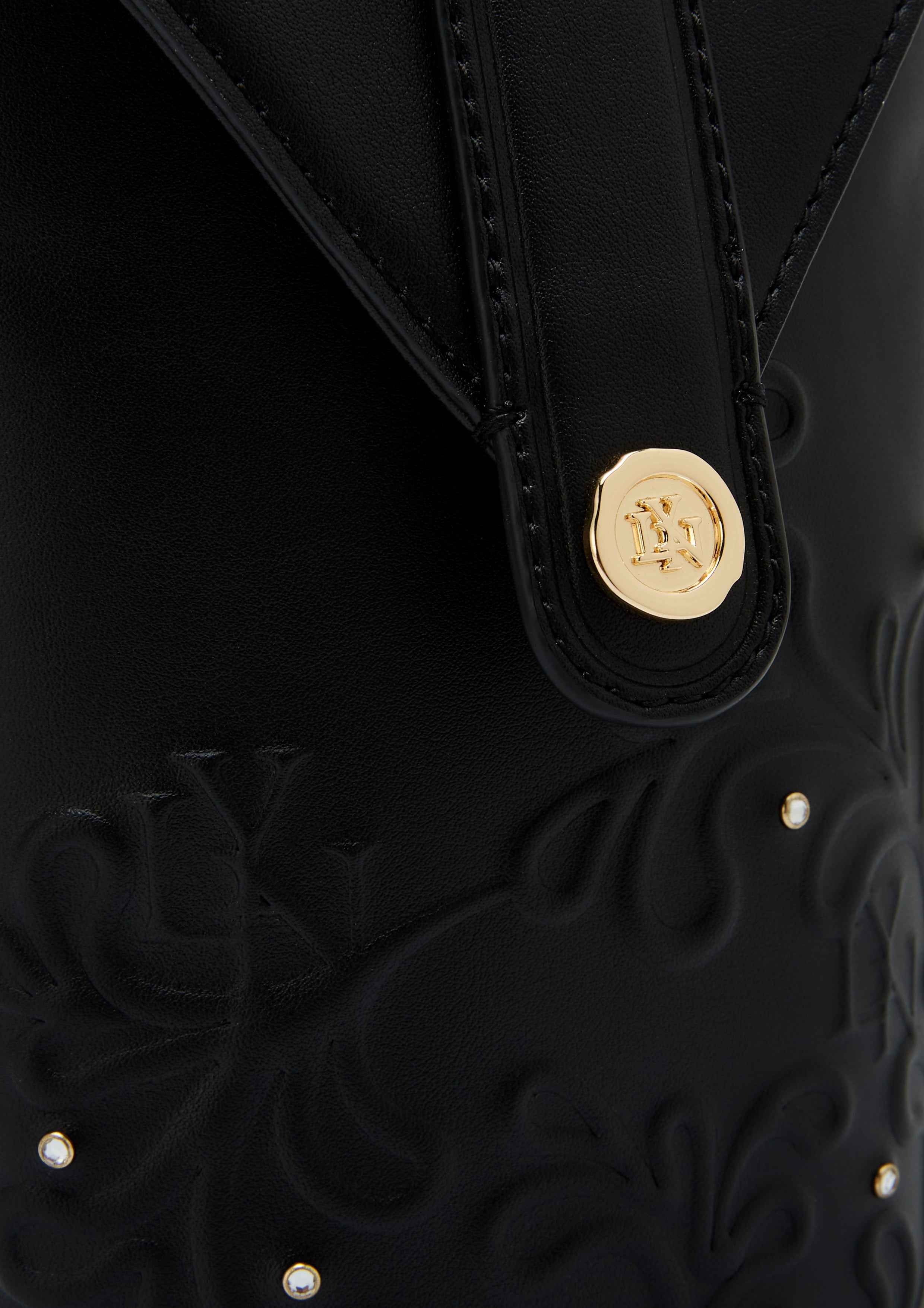 Junni Phone Pocket Wallet On Chain - Black
