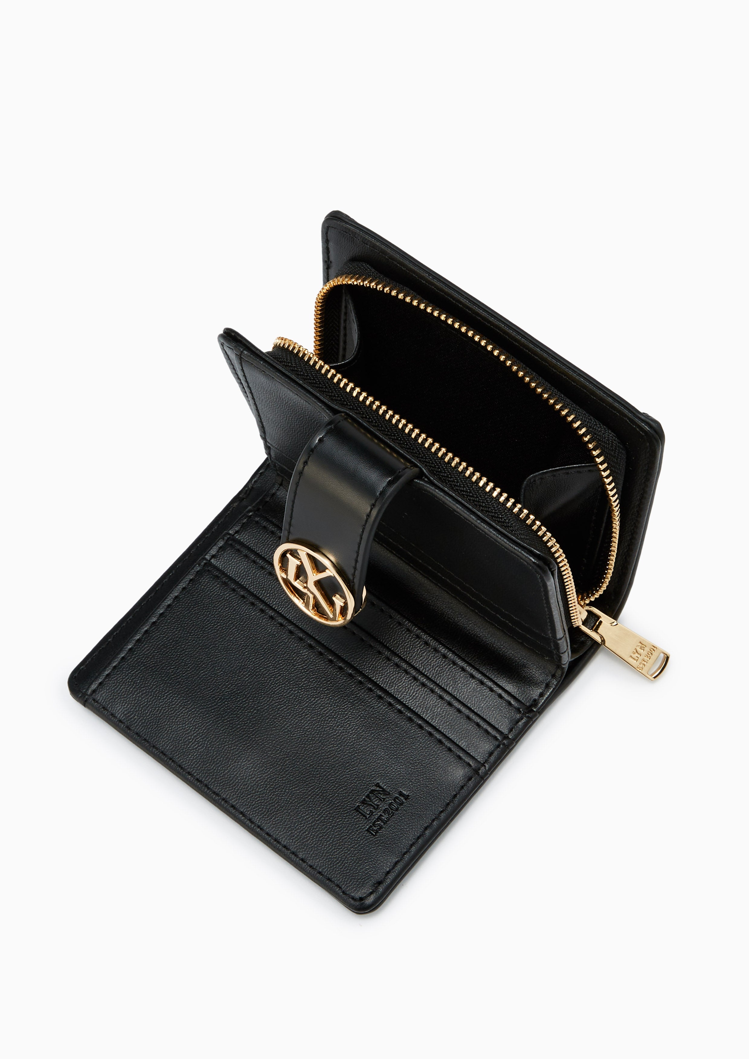 Mona  Short Wallets - Black