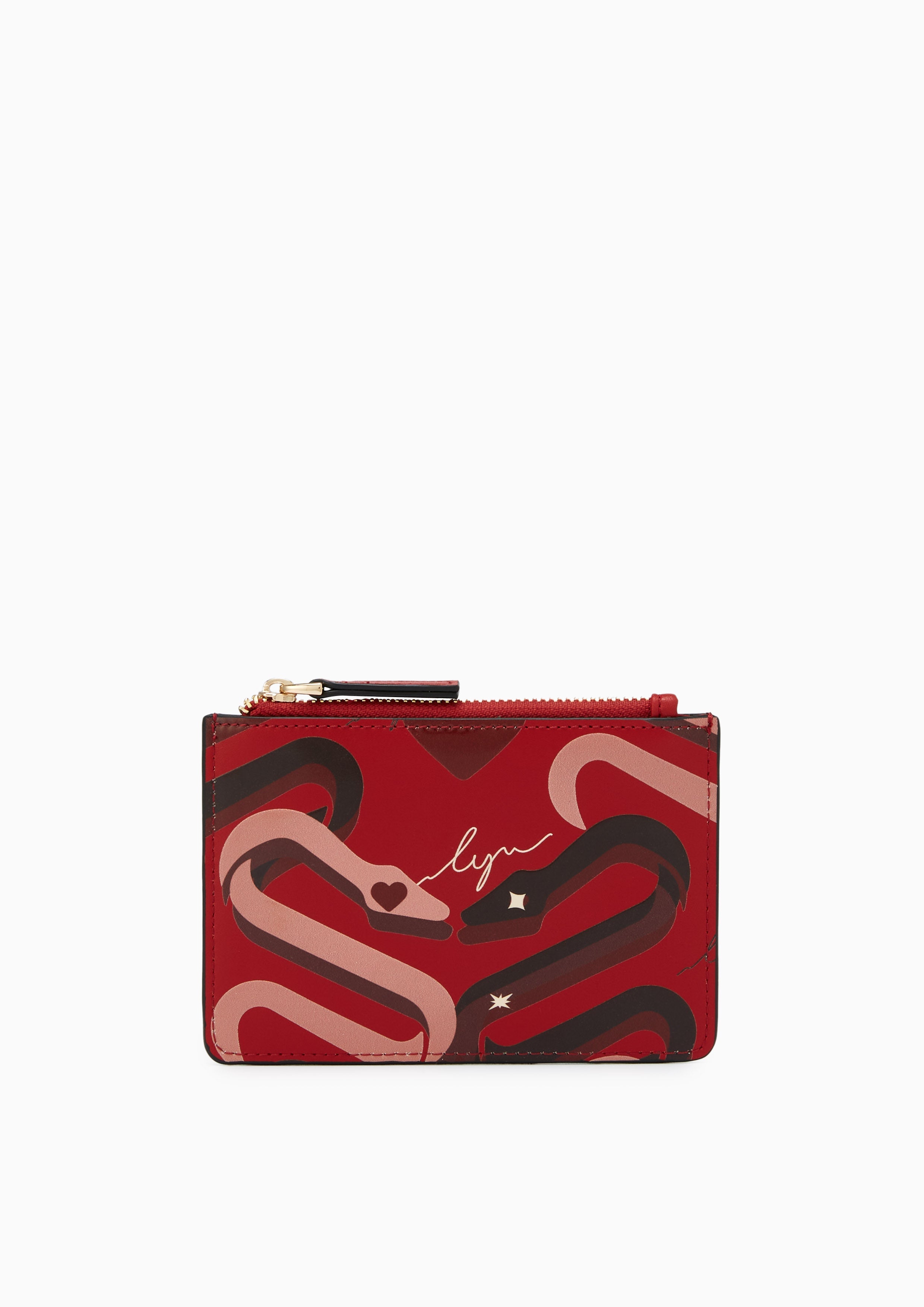 Felix Cny Card Holder Wallet - Printed Red