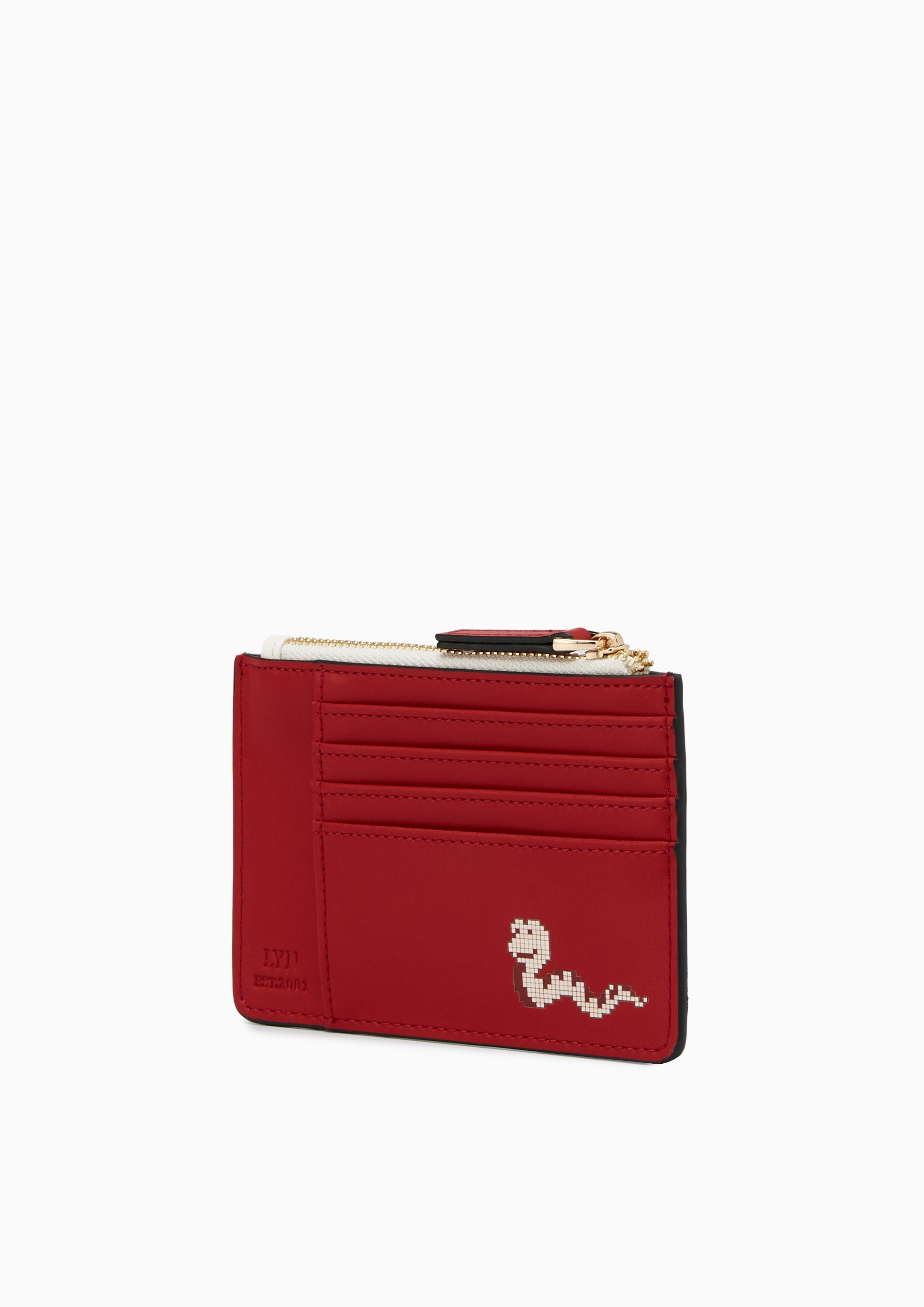 Felix Cny Card Holder Wallet - Printed Red