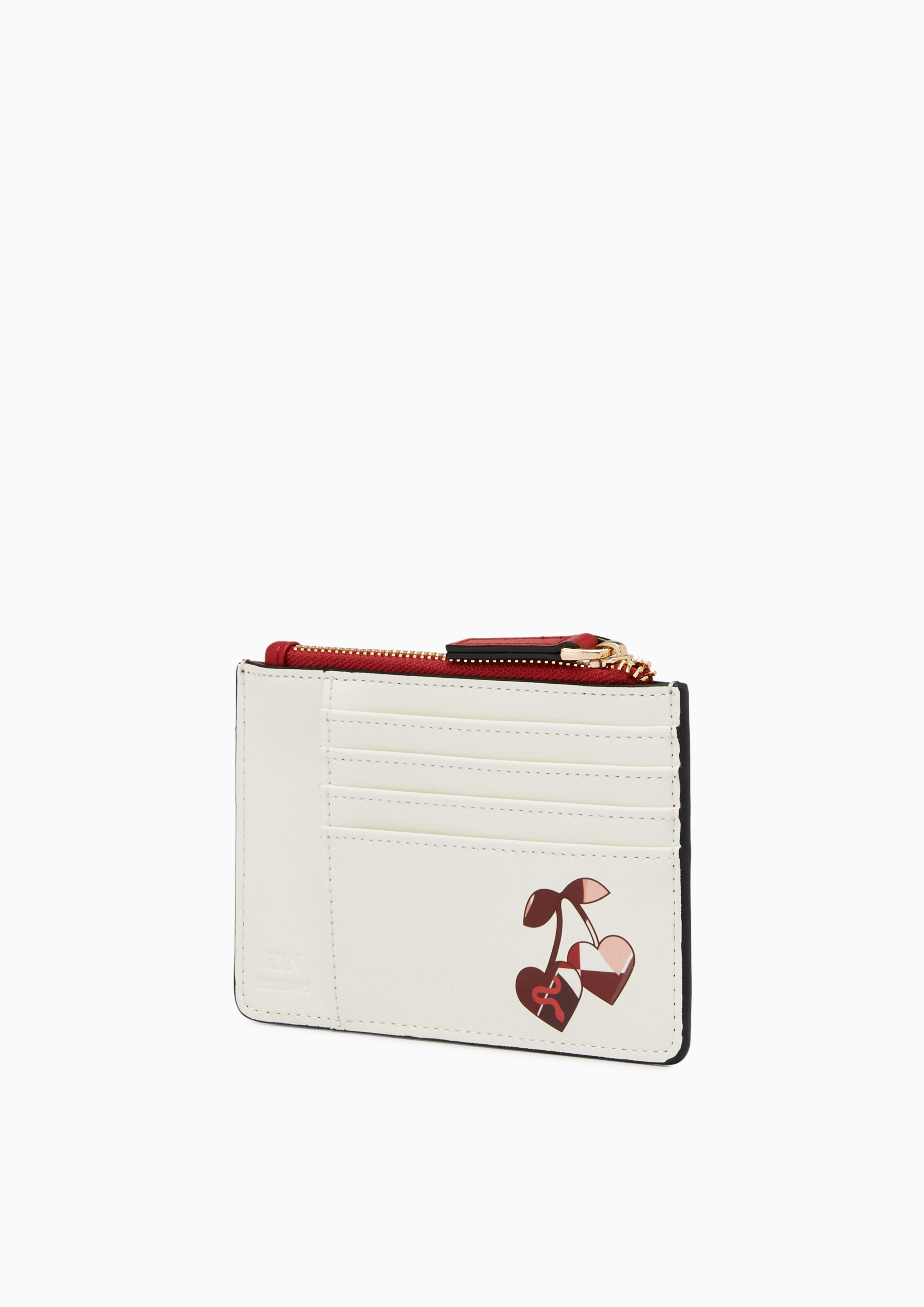 Felix Cny Card Holder Wallet - Printed Red