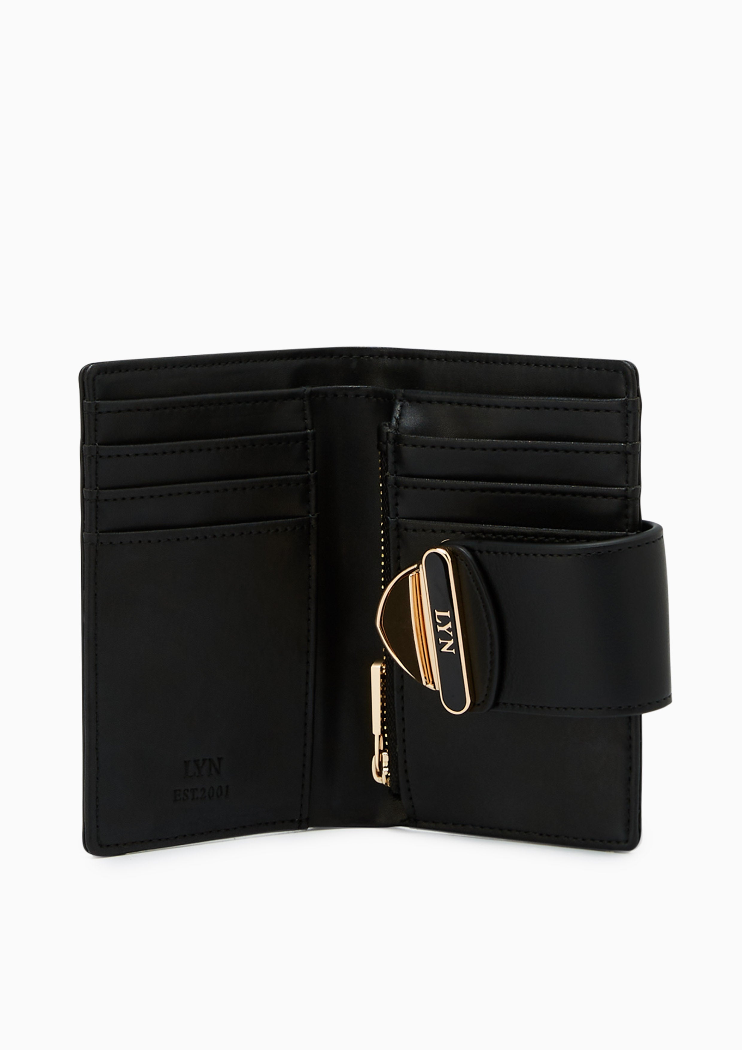 Lena Short Wallet  - Black