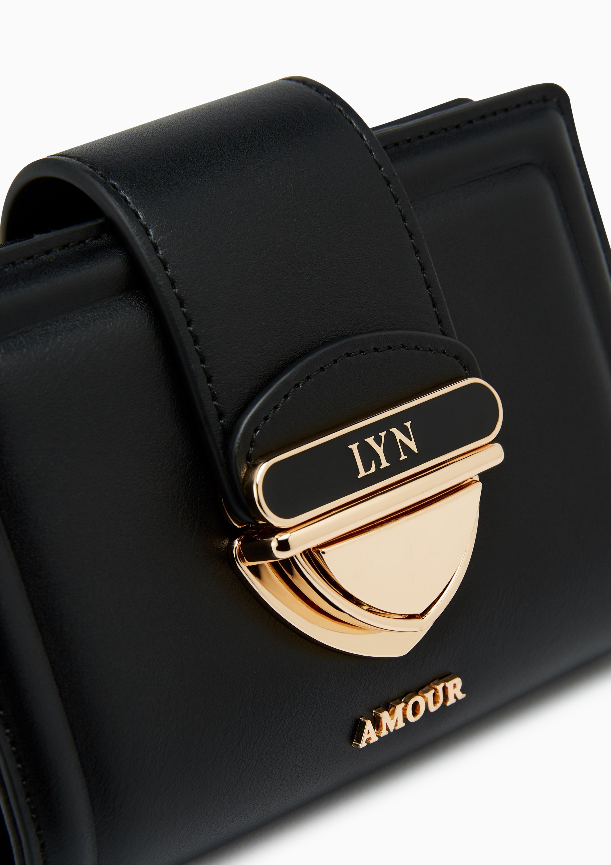 Lena Short Wallet  - Black