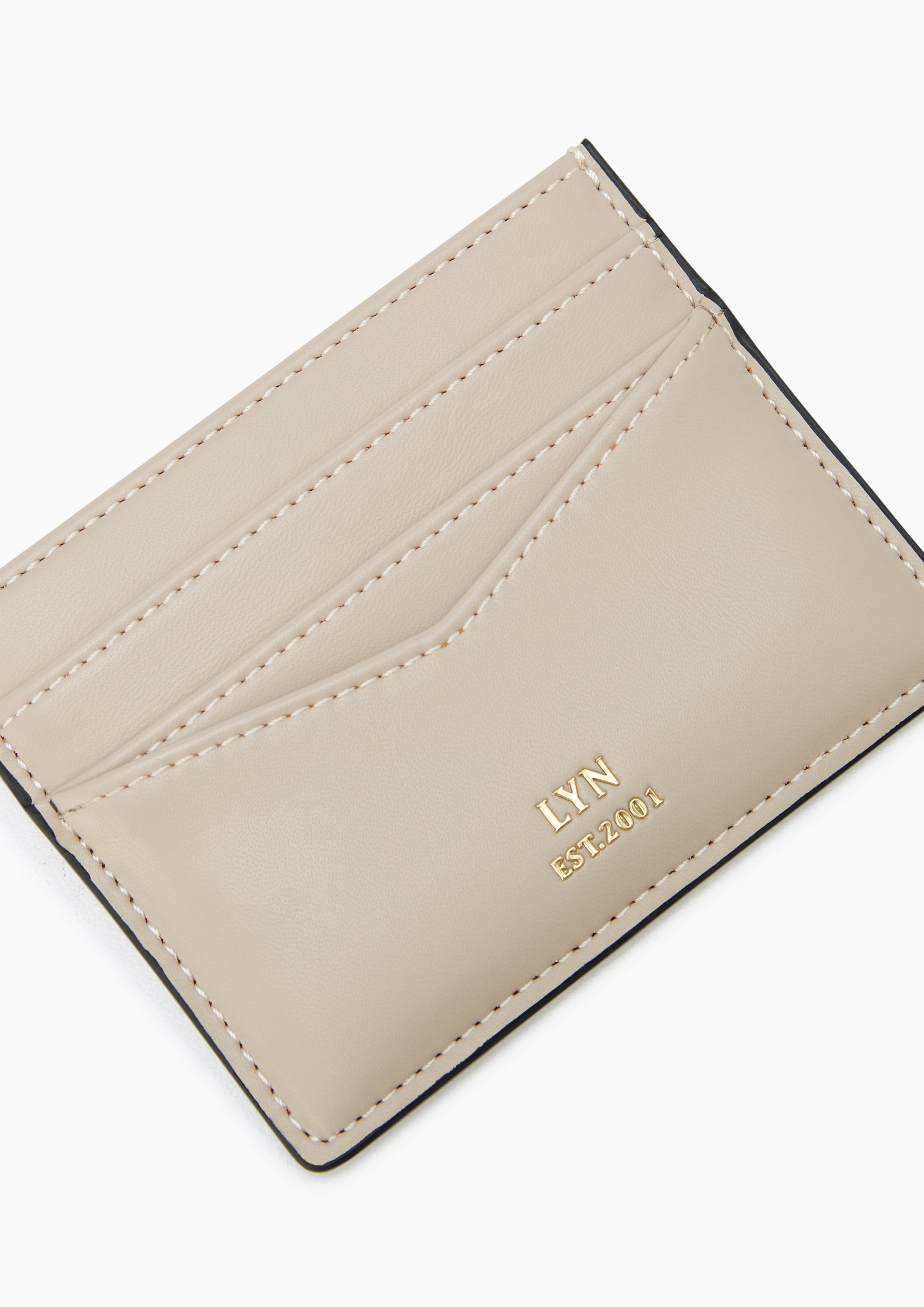 Andrea Card Holder Wallet - Beige