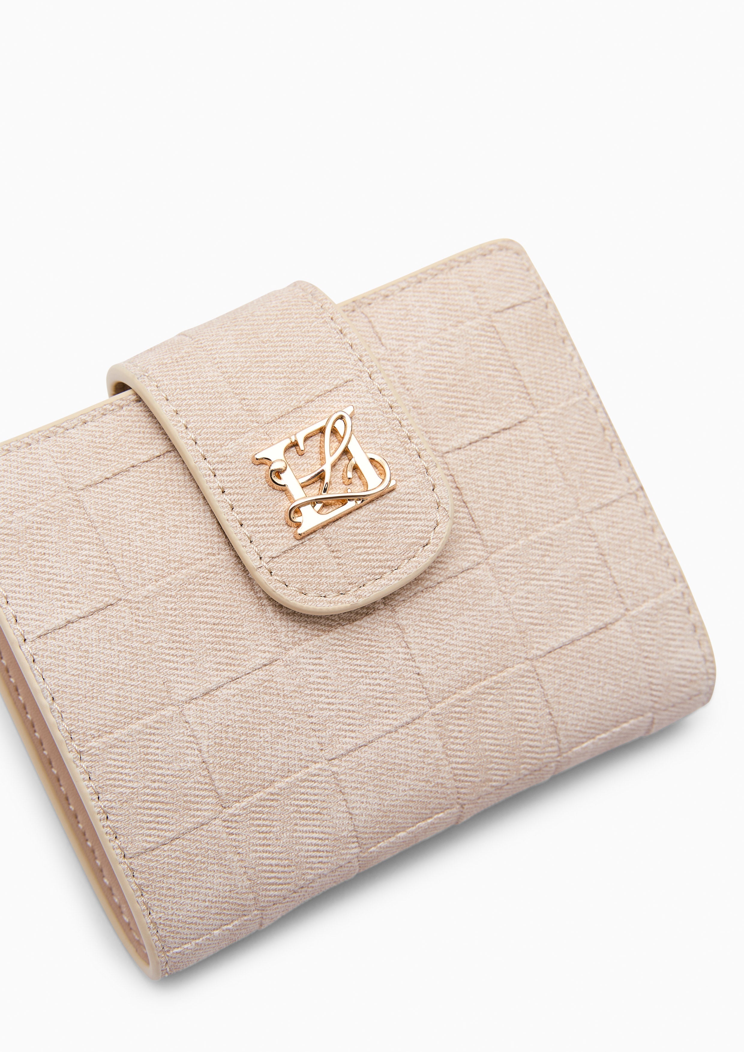 Joann Grace Flap Wallet - Biege Variation 2