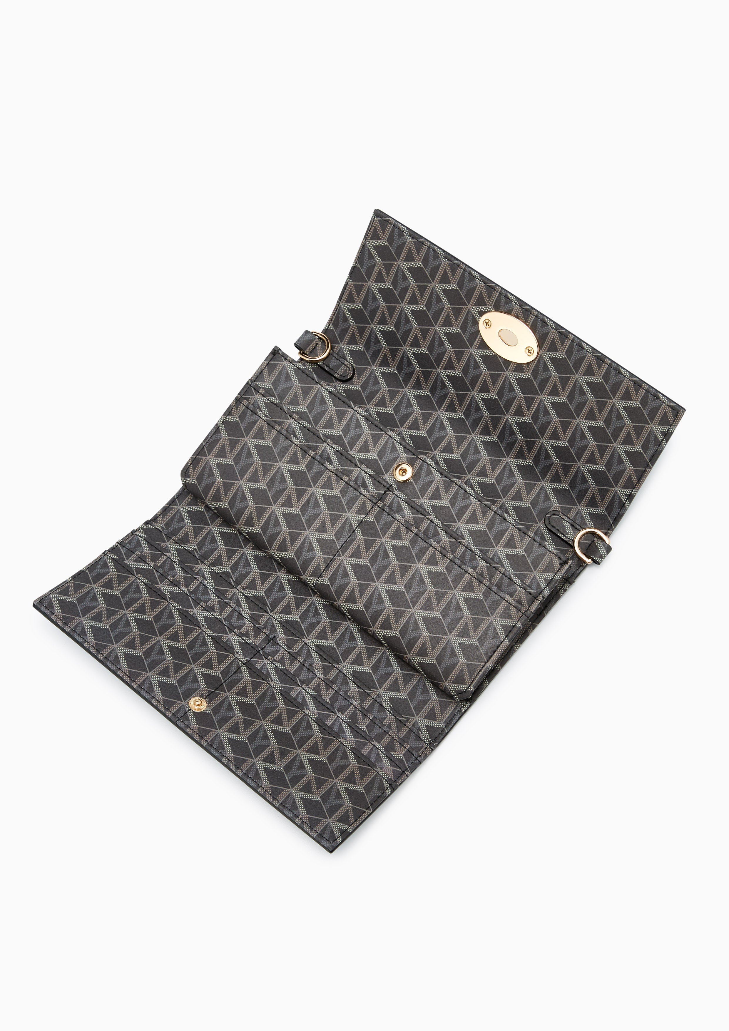 Robyn Infinite Long  Wallet On Chain - Black