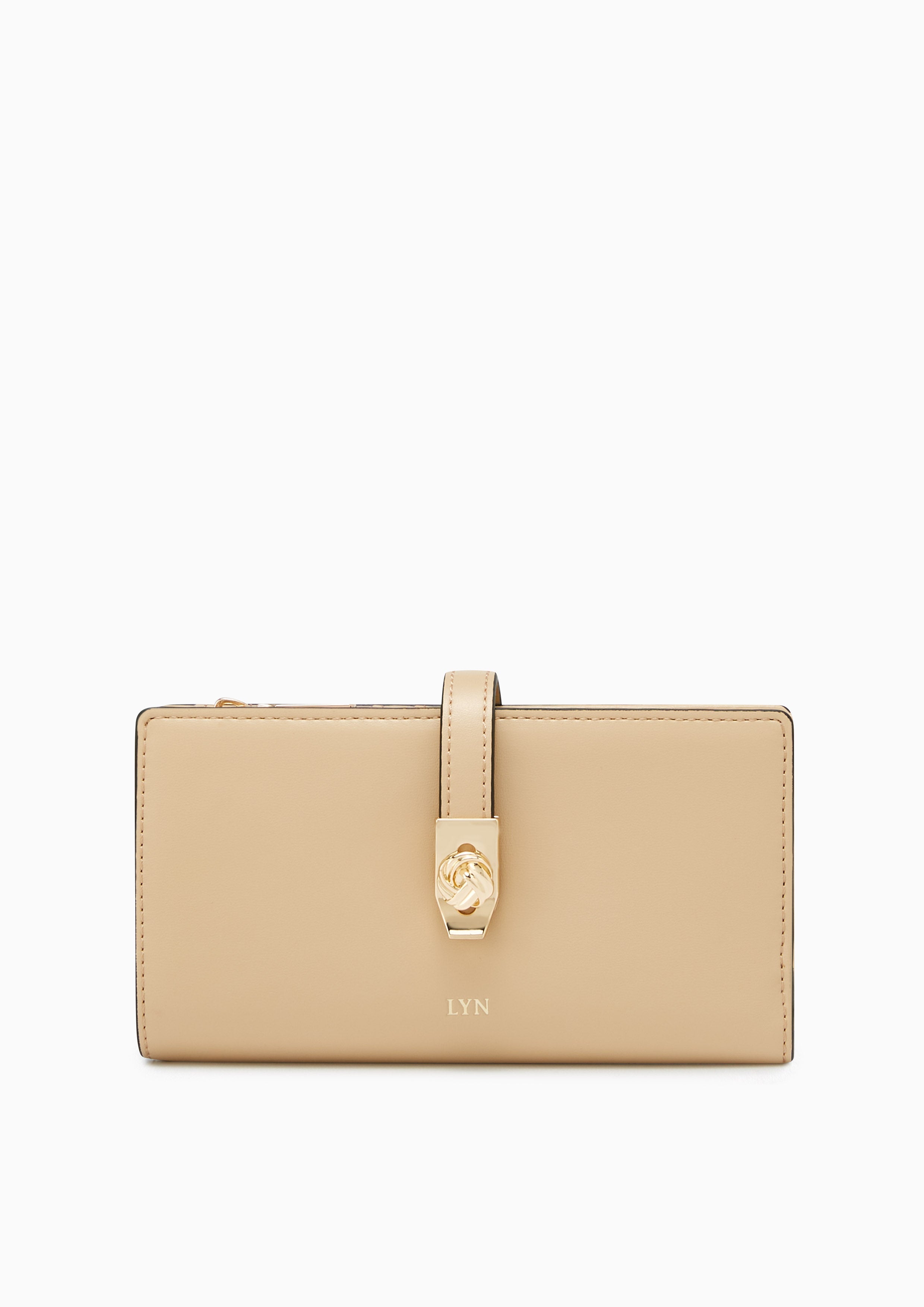 Re-Edit Lucky Semi  Long Wallets - Beige