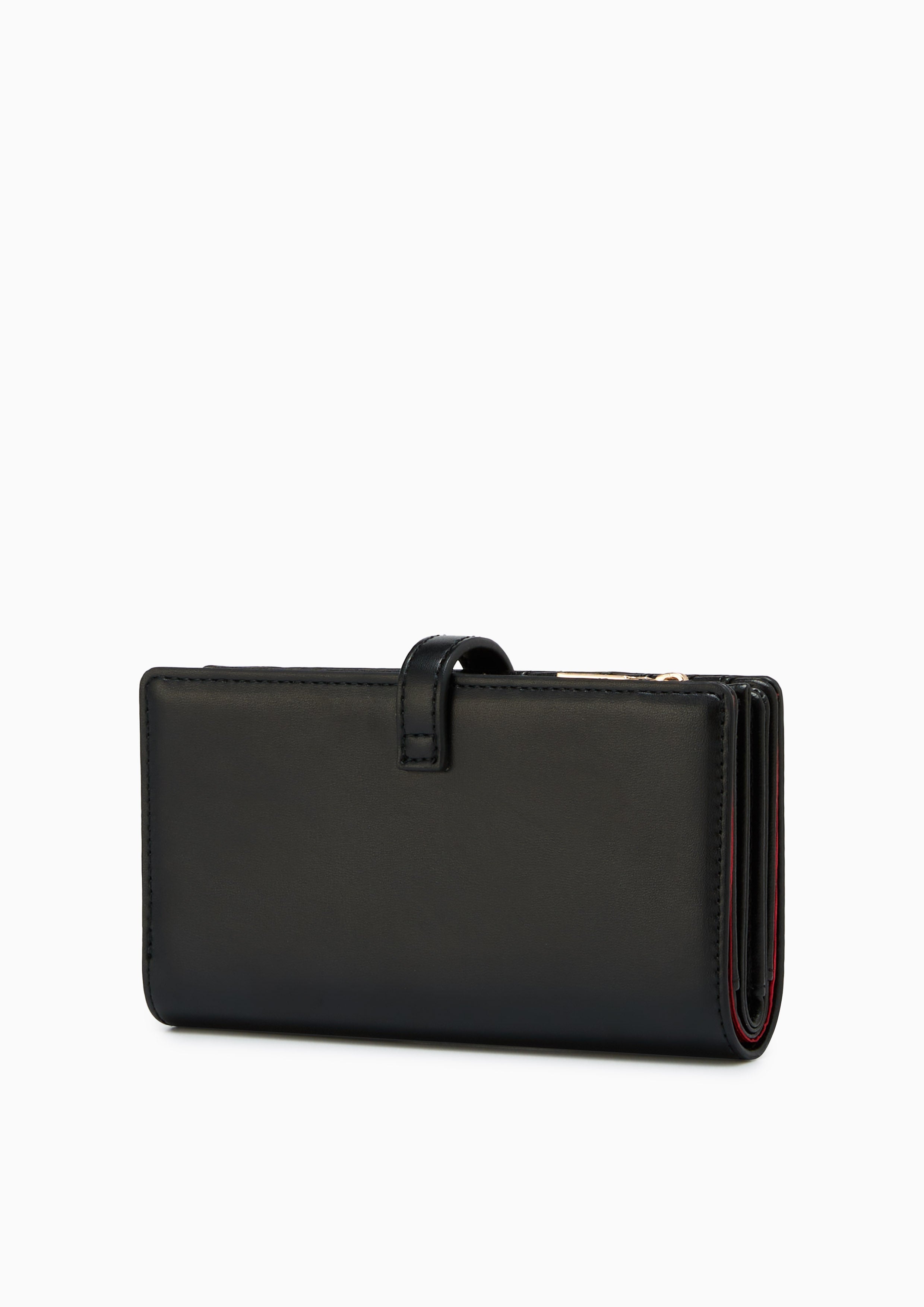 Re-Edit Lucky Semi  Long Wallets - Black