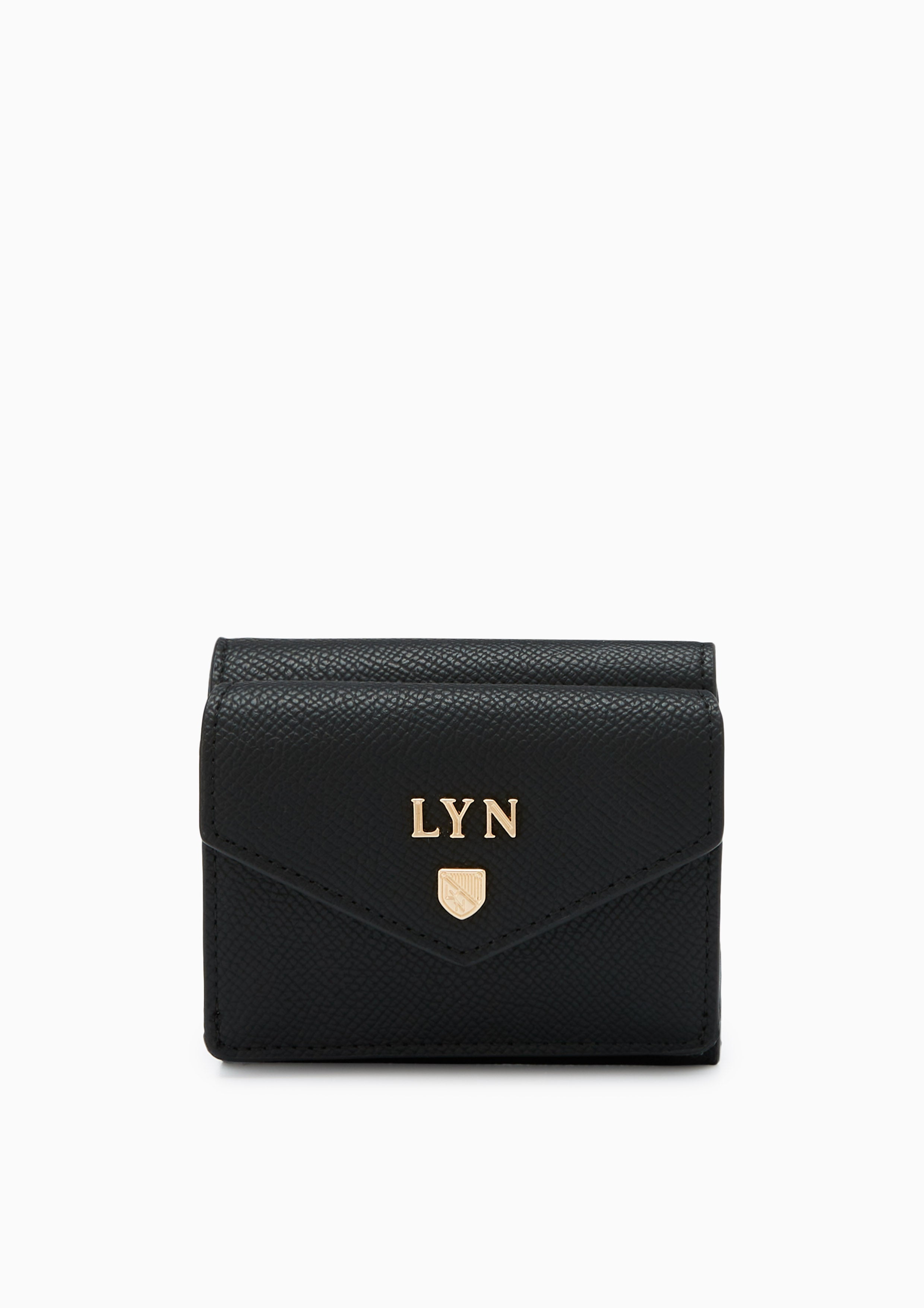 Double   Short Wallet - Black