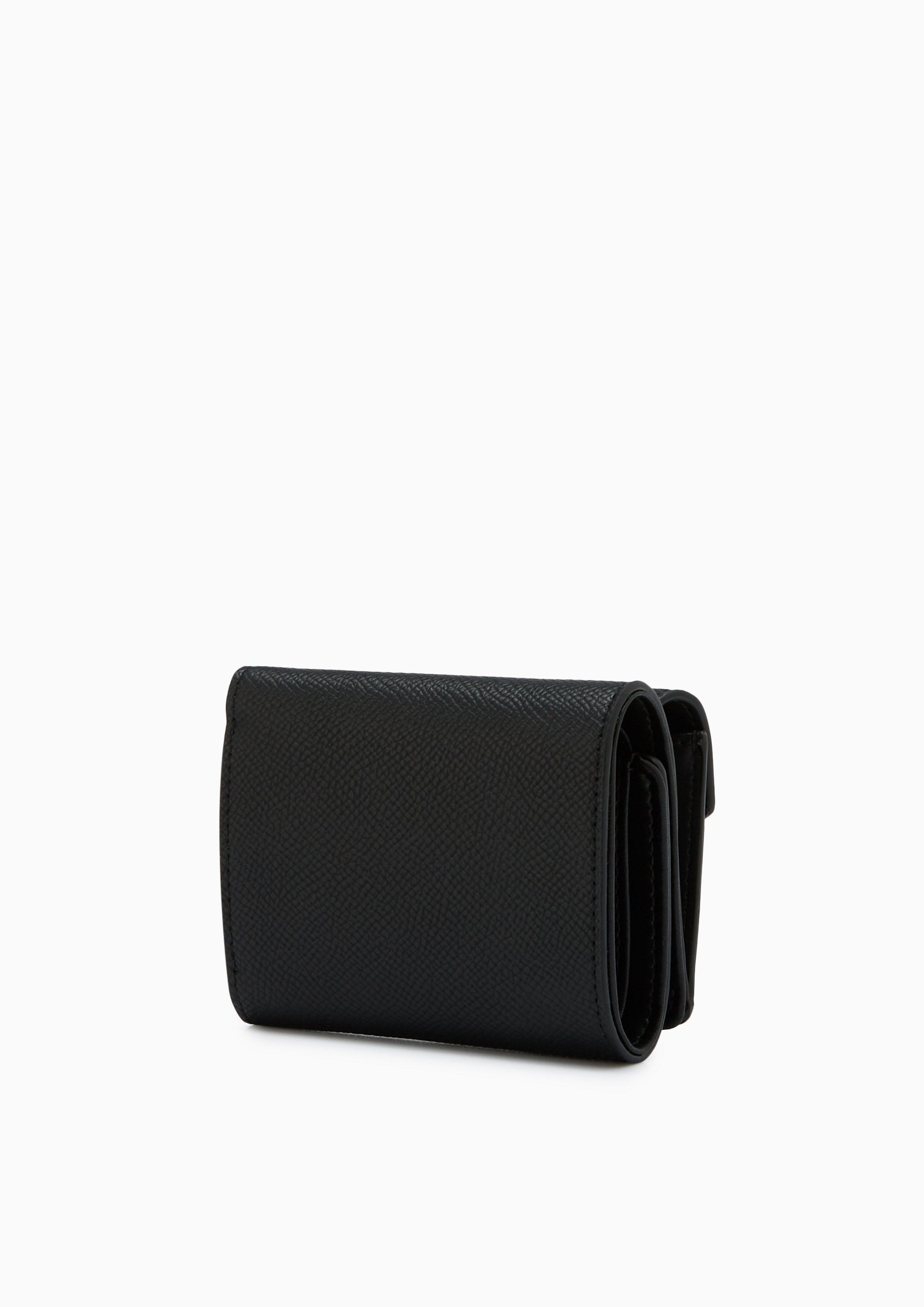 Double   Short Wallet - Black