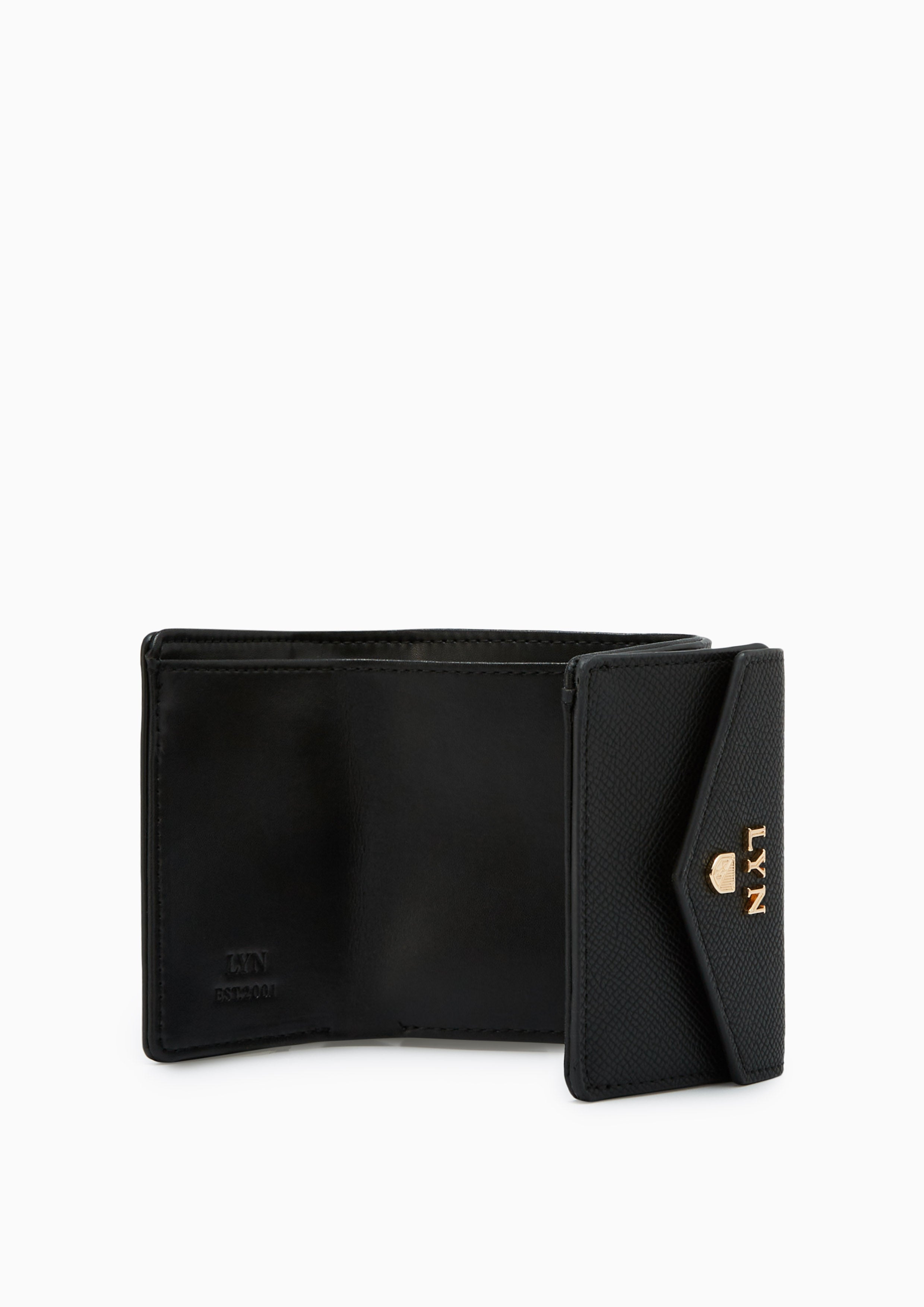 Double   Short Wallet - Black