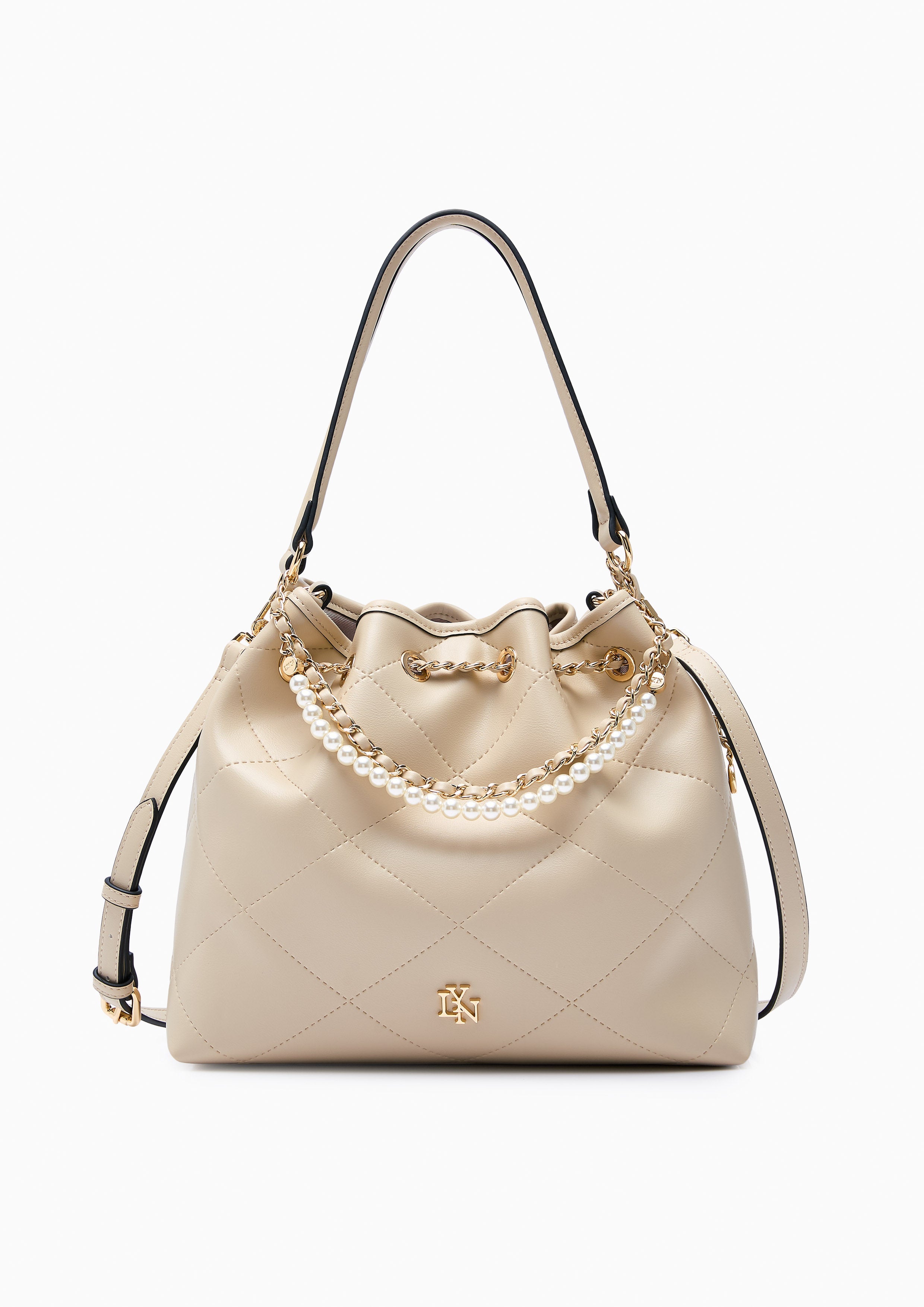 Ferna M Shoulder Bag - Light Beige