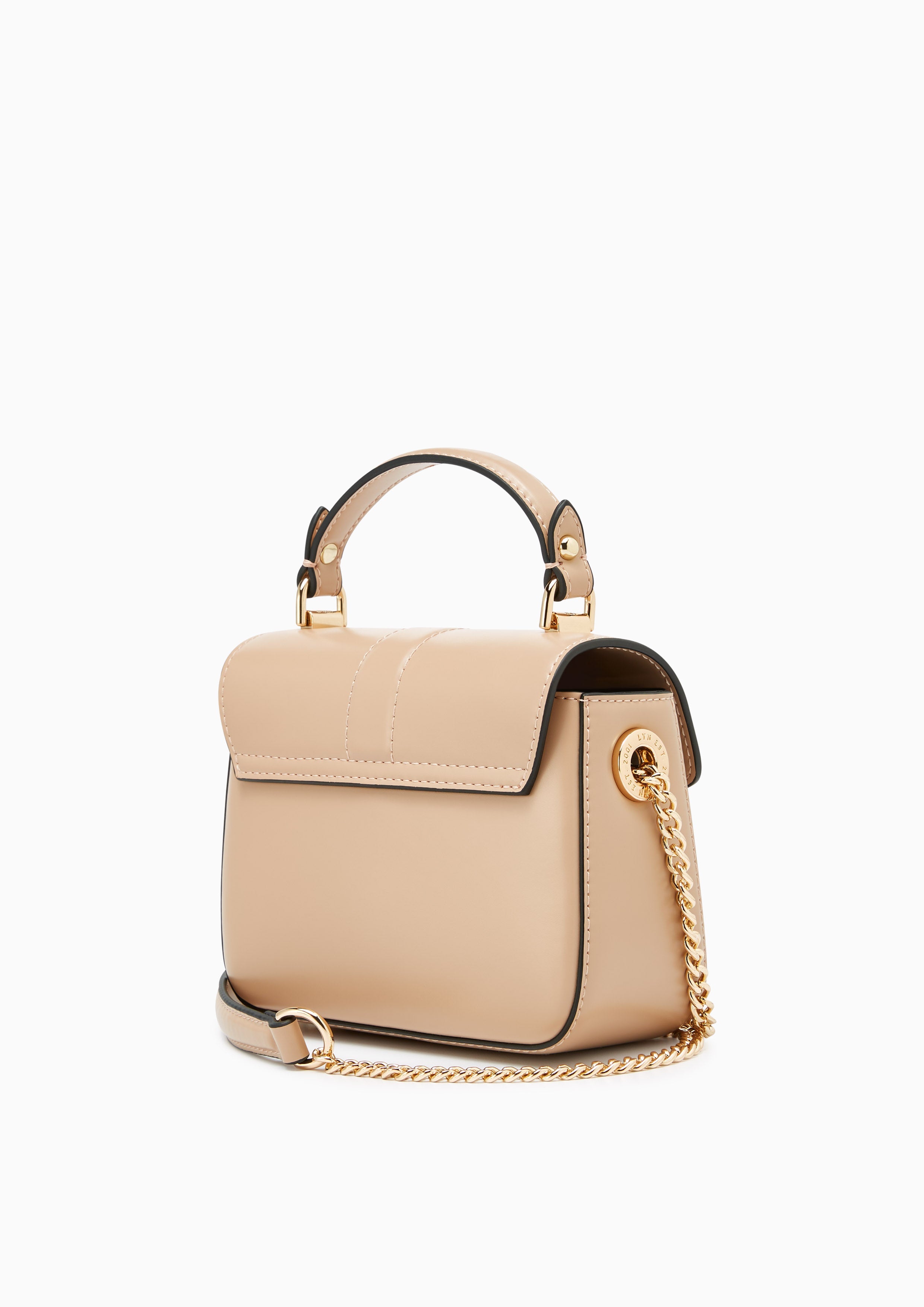 Rillo Top Handle S Handbag - Light Brown