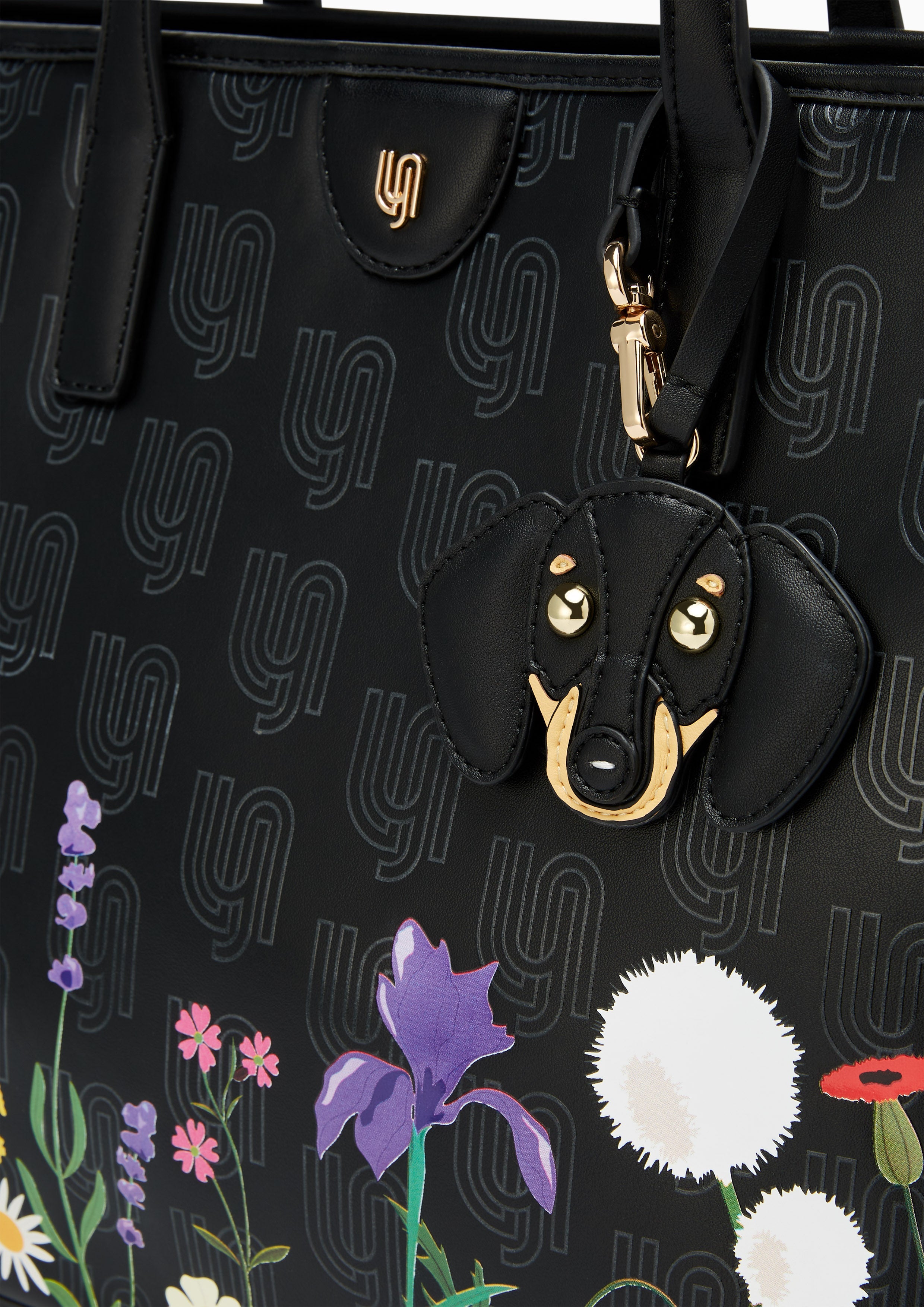 Blossom Infinite M Tote Bag - Printed Black