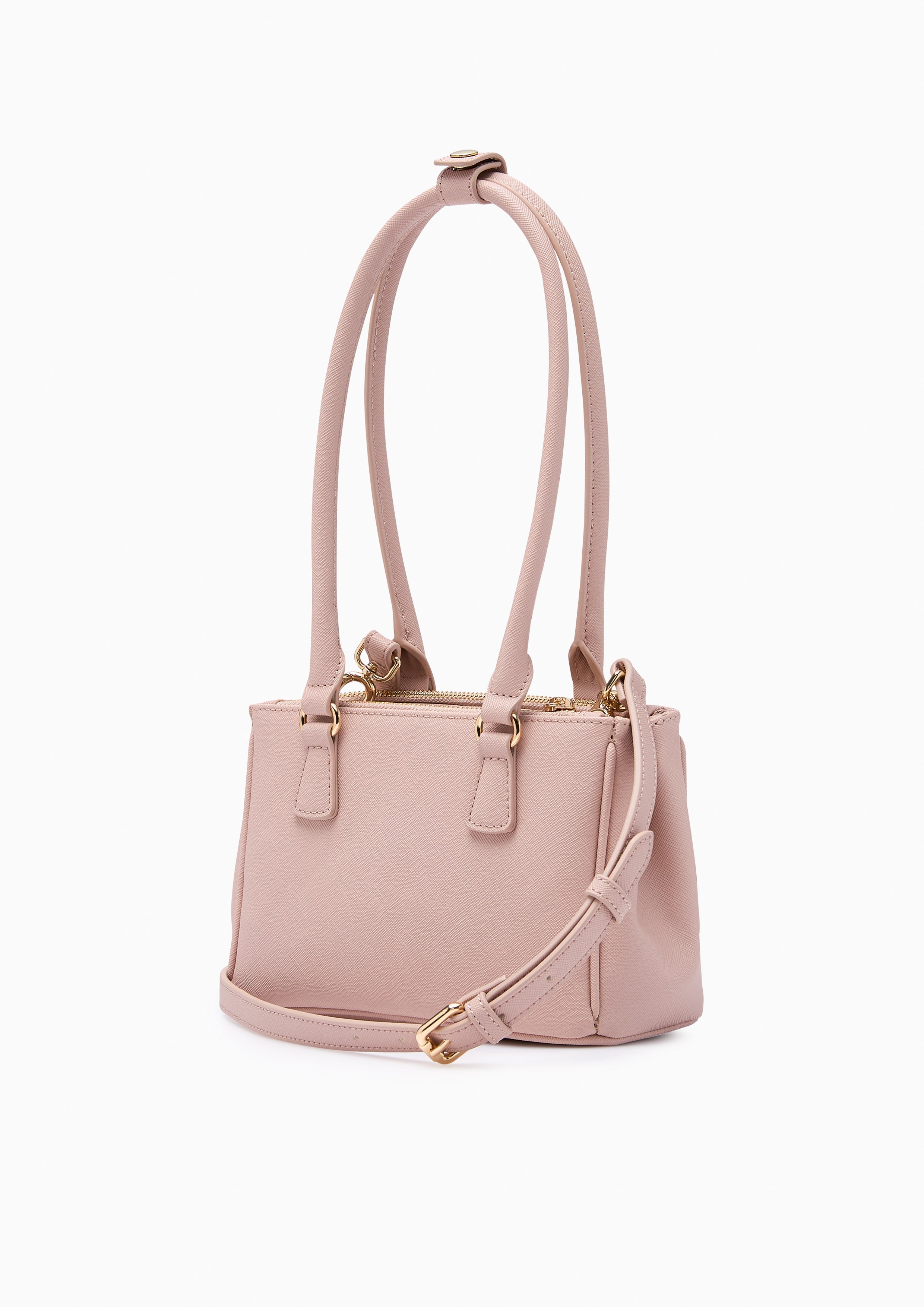 Maddie  W/Pocket Shoulder Bag - Printed Nude
