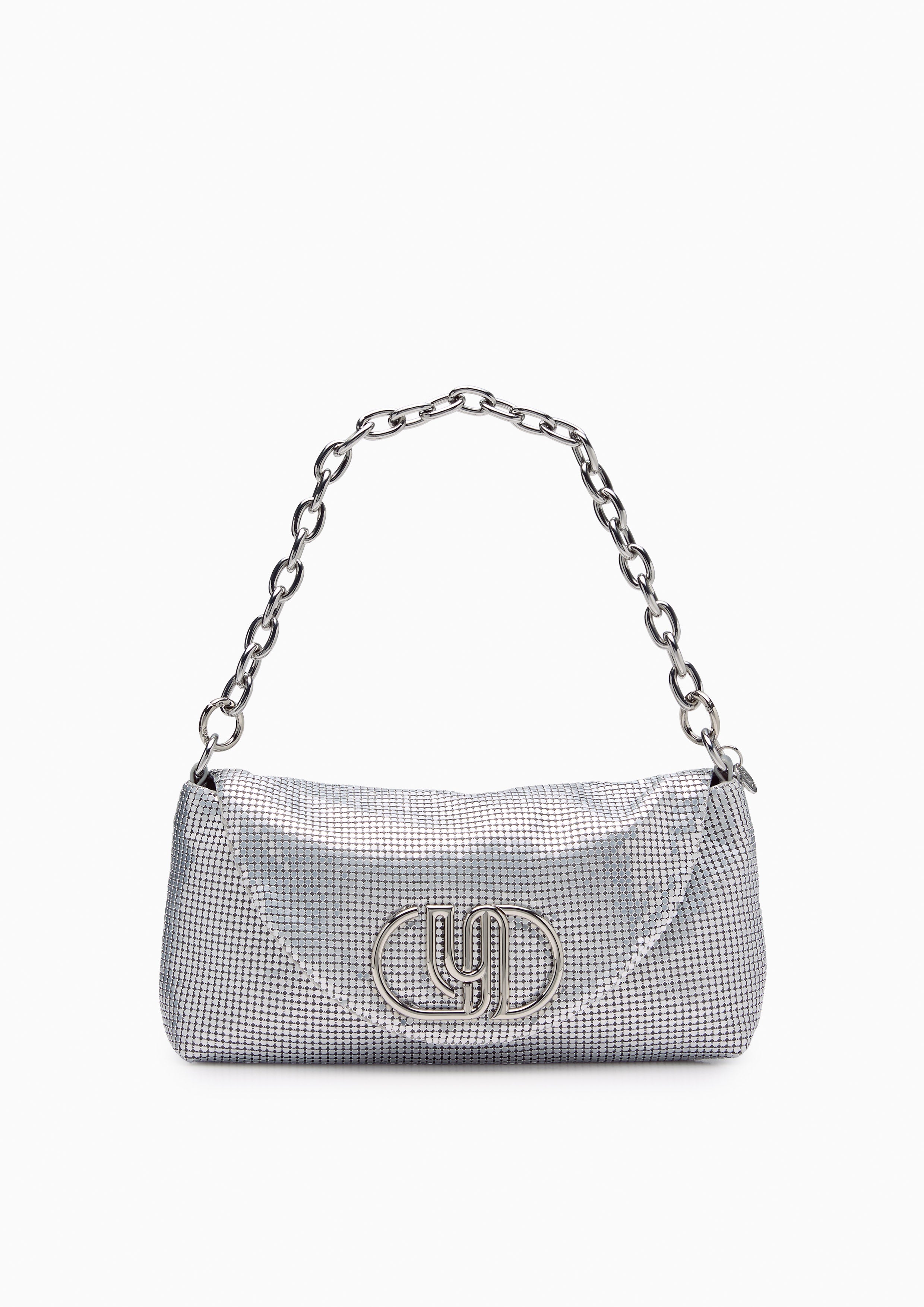 Nikitah Flap Shoulder Bag - Silver