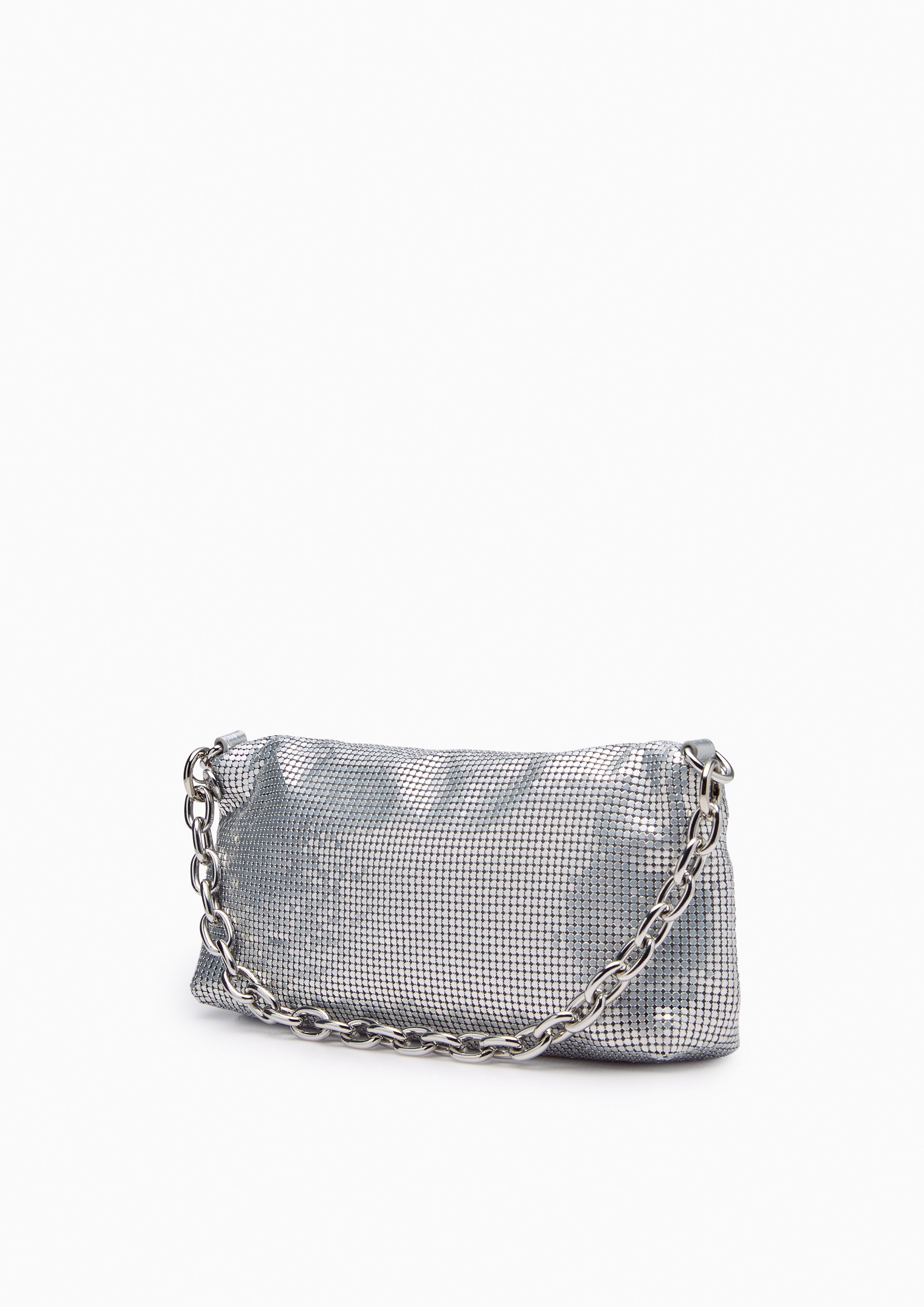 Nikitah Flap Shoulder Bag - Silver