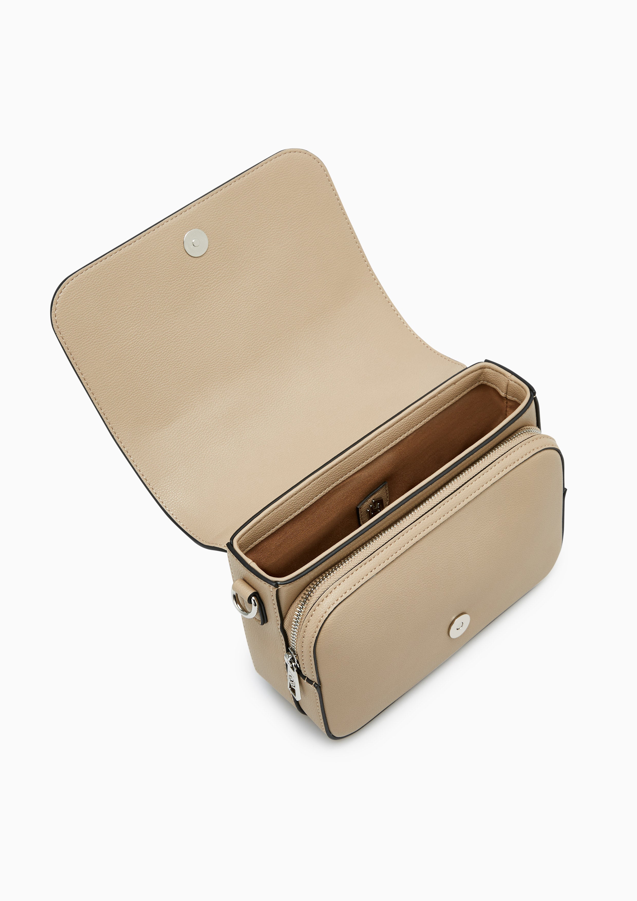 Dune Scape Messenger Crossbody Bag - Beige