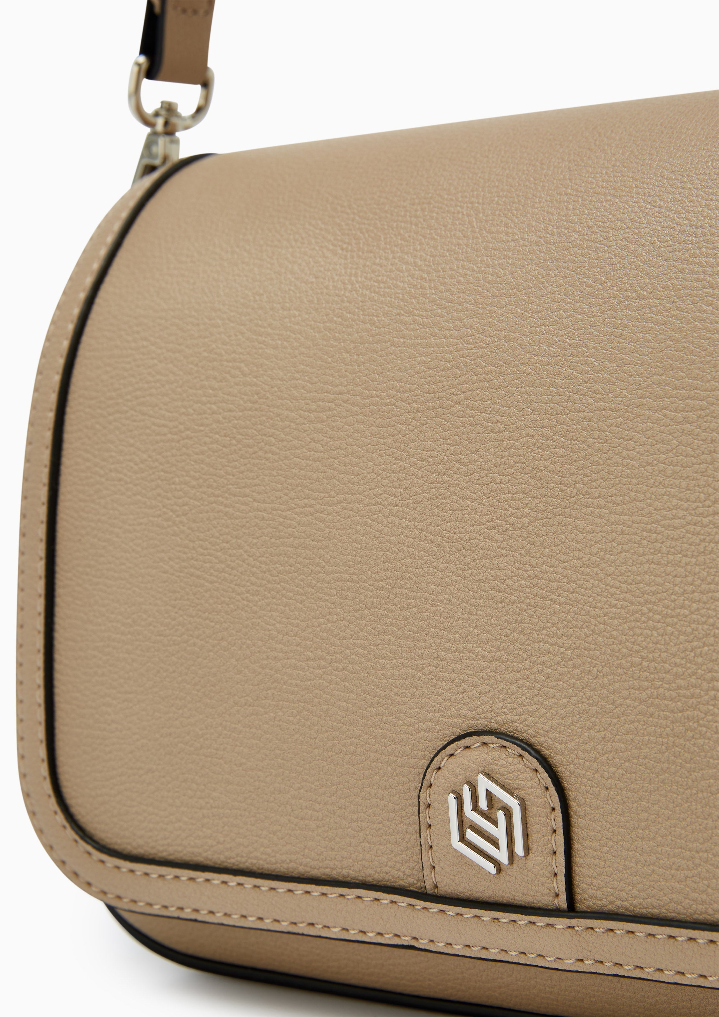 Dune Scape Messenger Crossbody Bag - Beige