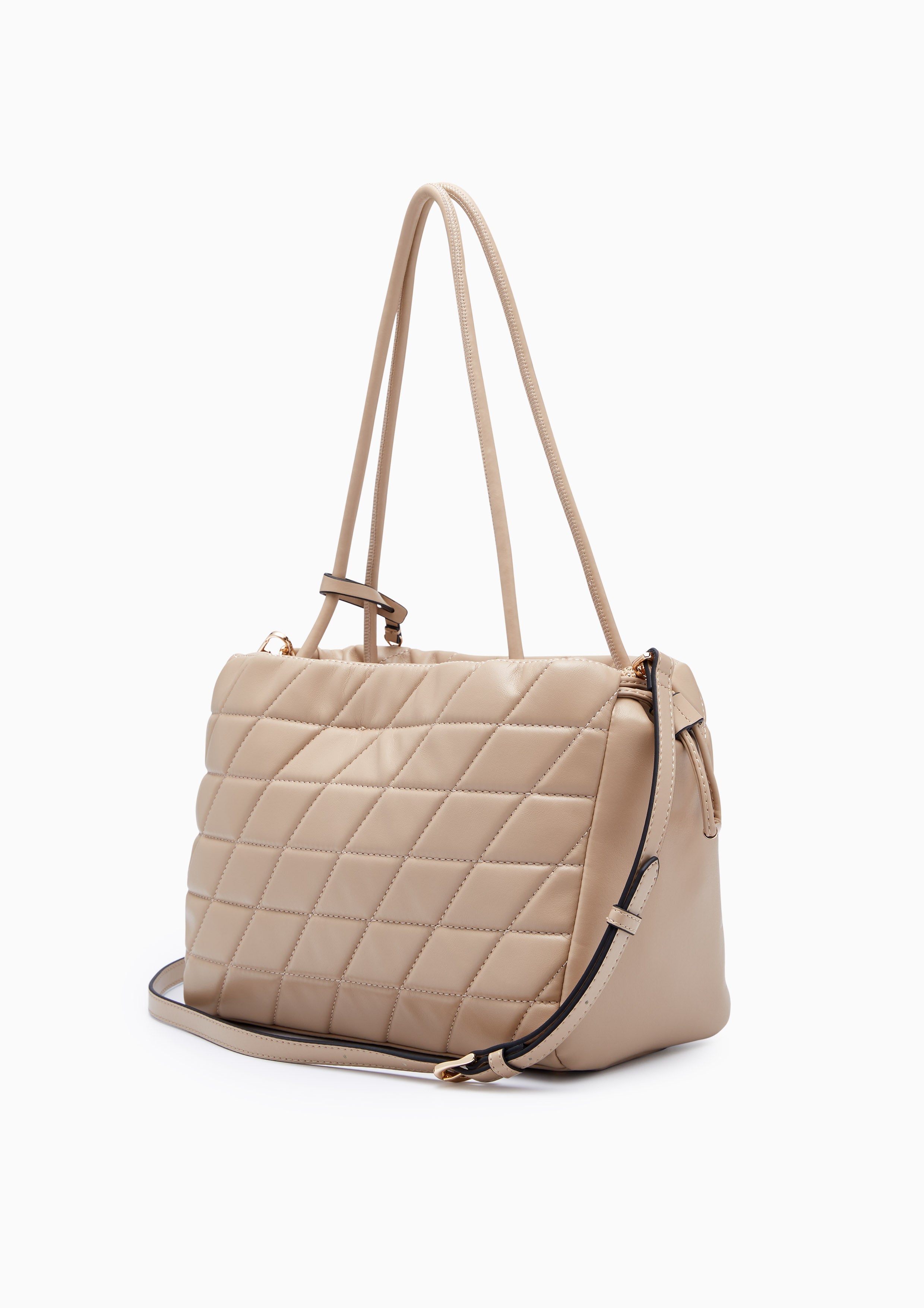 Thunder Drawstring  Tote Bag - Beige
