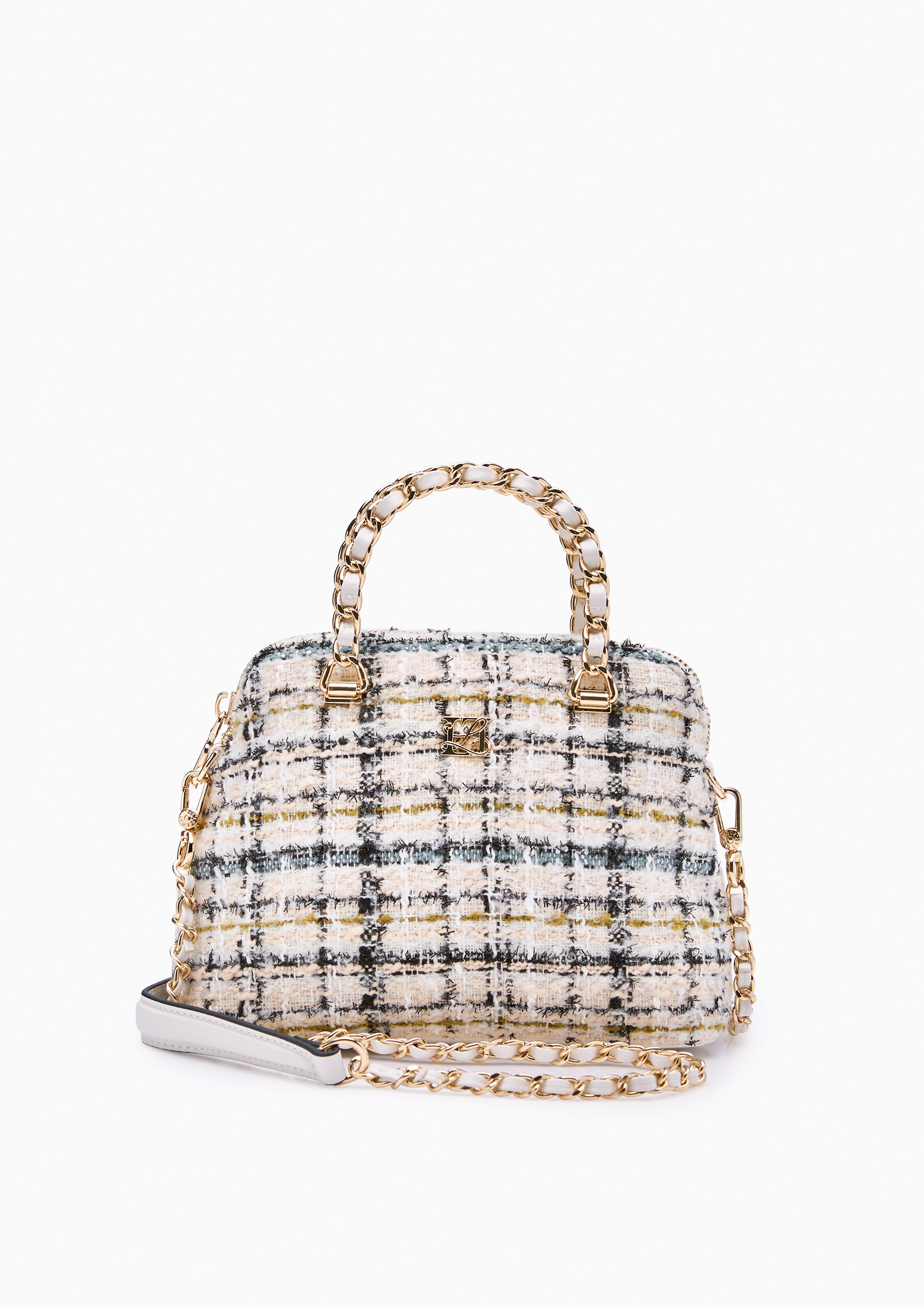 Fraise Handle Crossbody Bag - Light Beige
