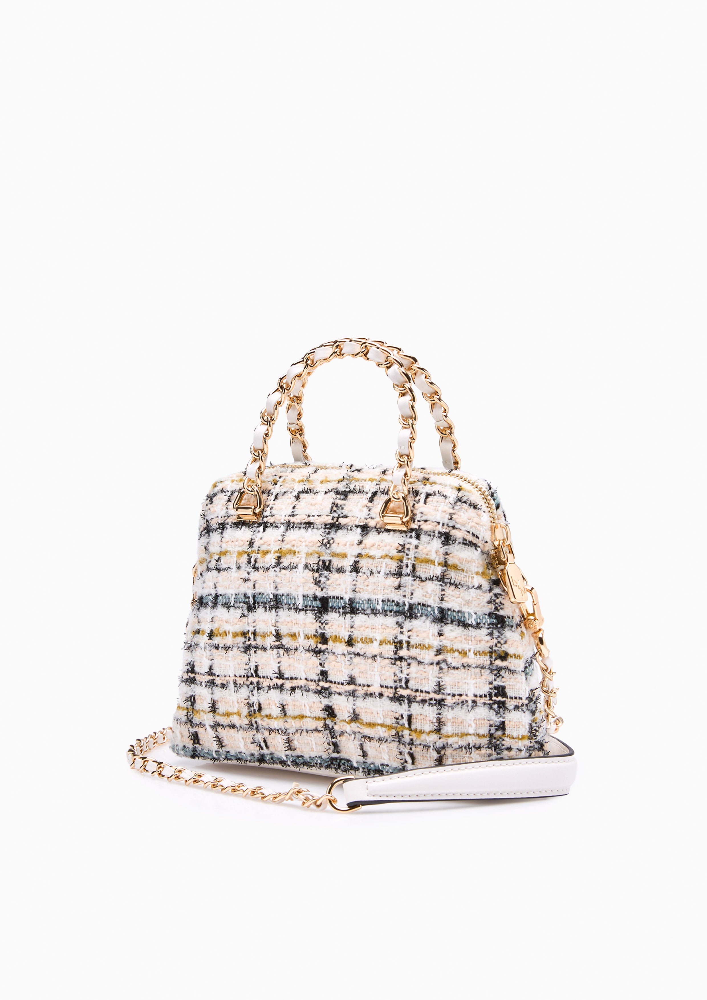Fraise Handle Crossbody Bag - Light Beige