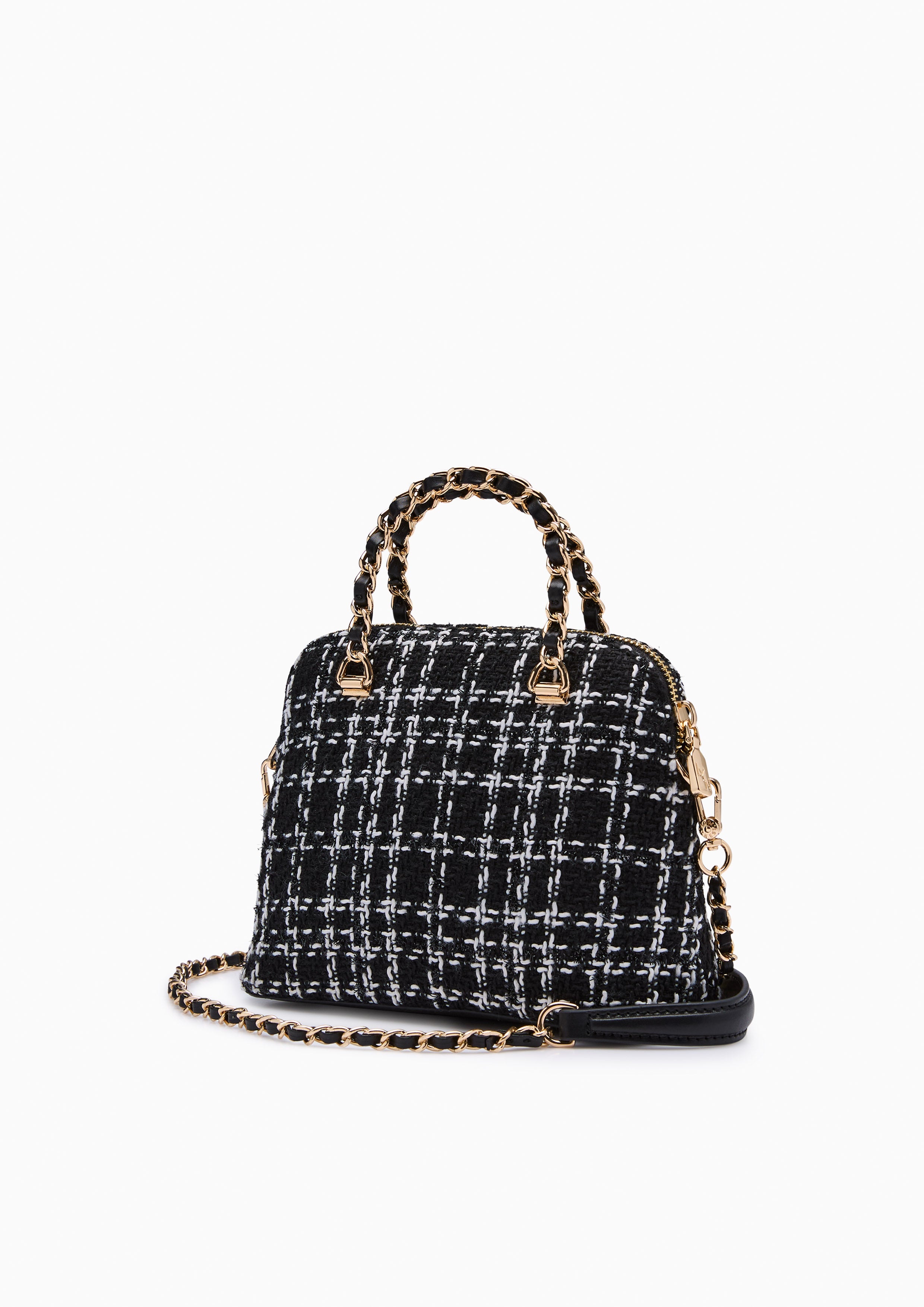 Fraise Handle Crossbody Bag - Black