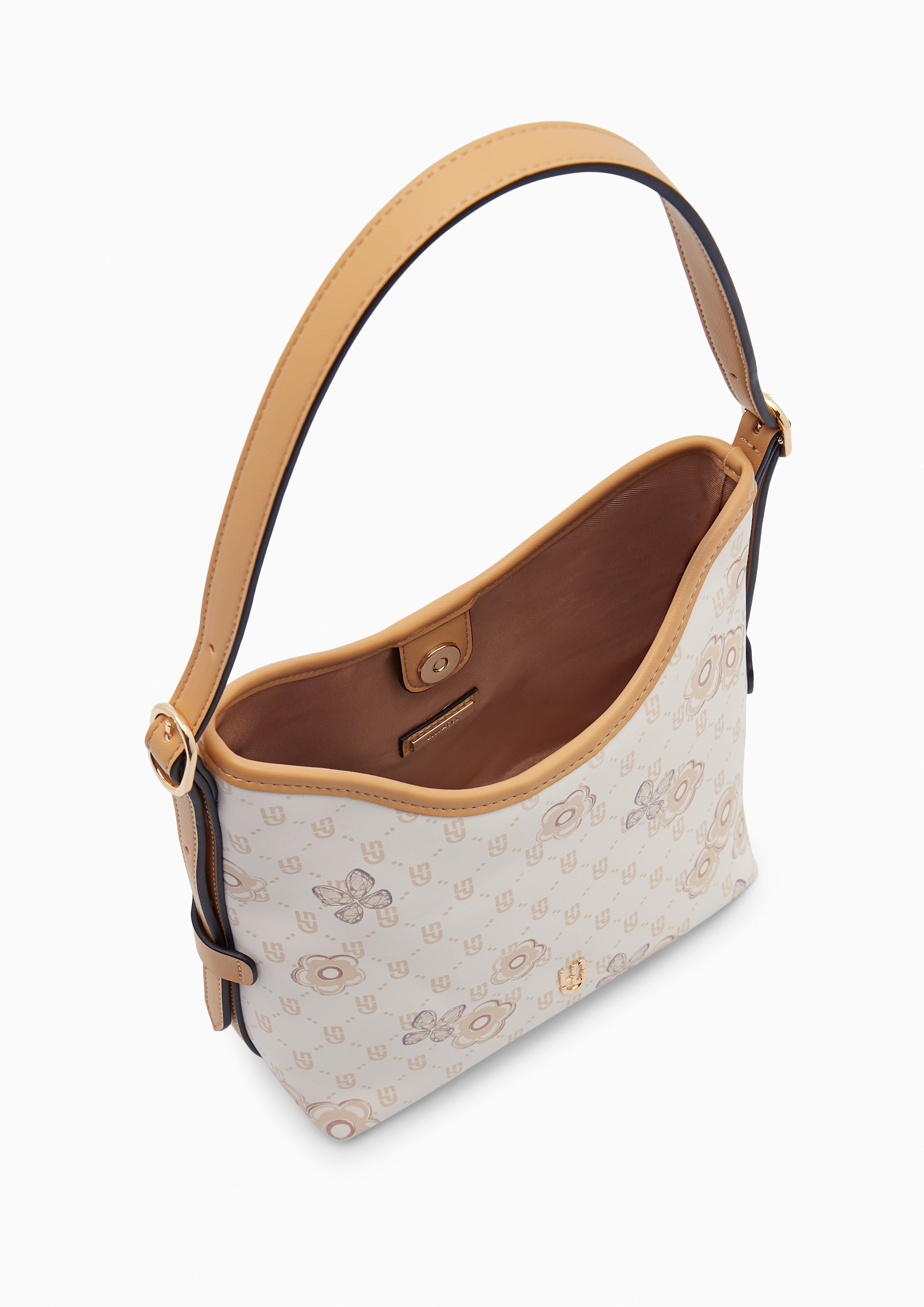 Sanna Hobo Bucket Bag - Light Beige