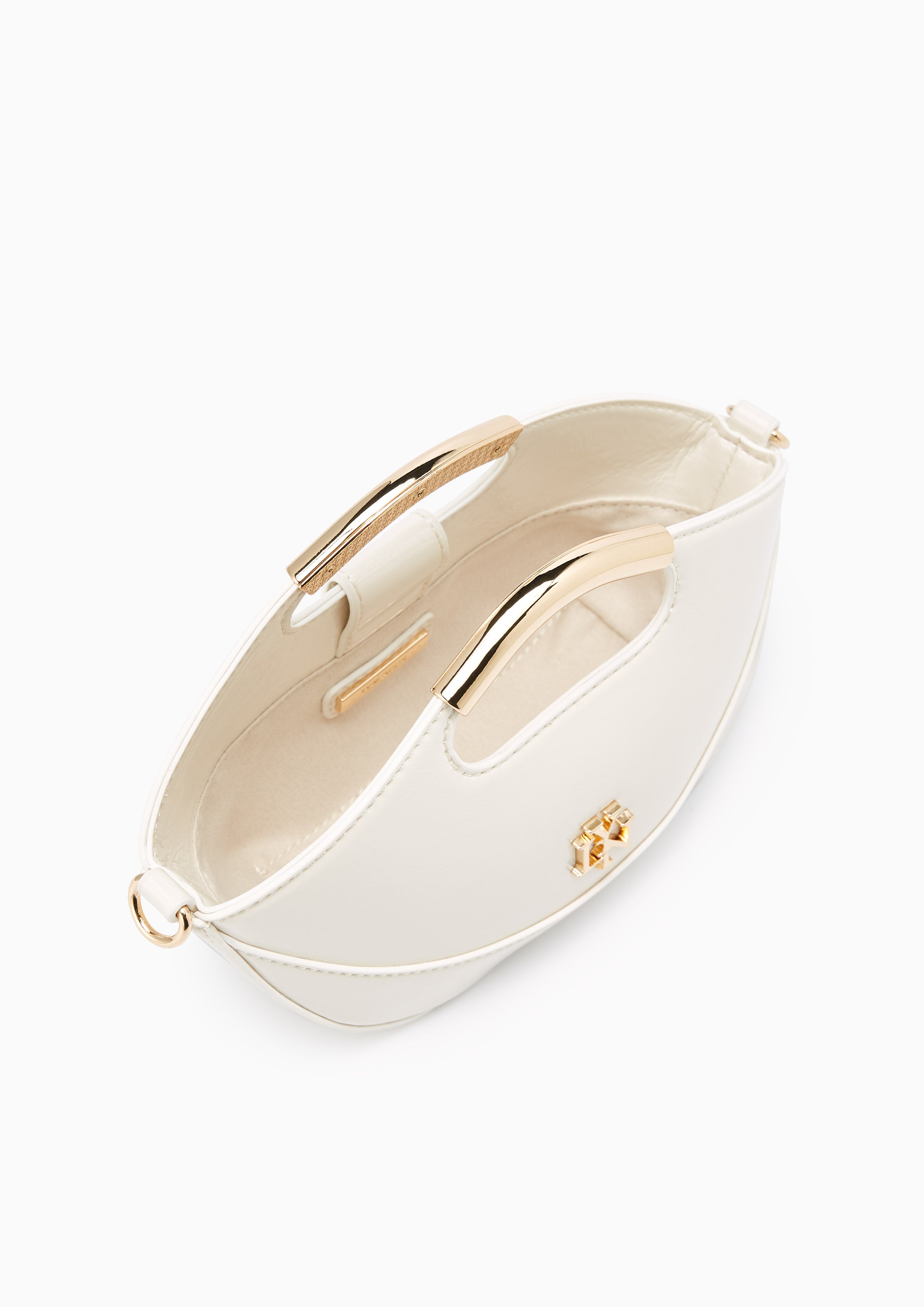 Chamomine Shine Handle Handbag - Ivory