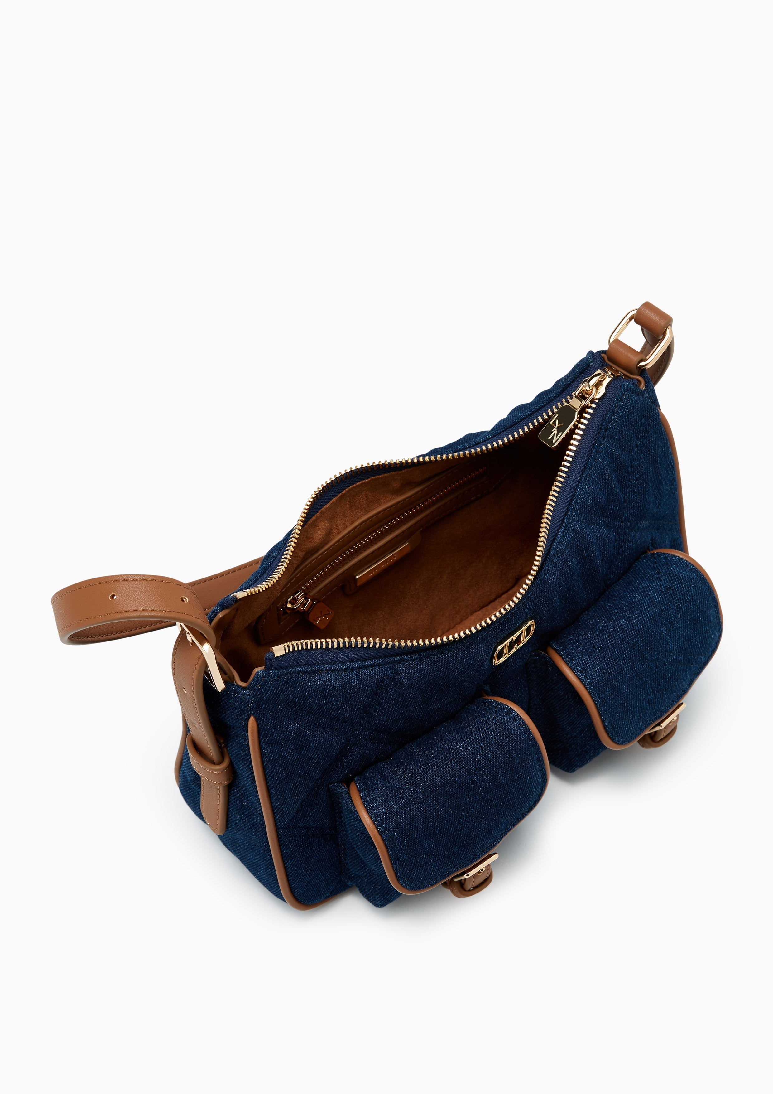 Autumn Denim Shoulder Bag - Blue Variation 2