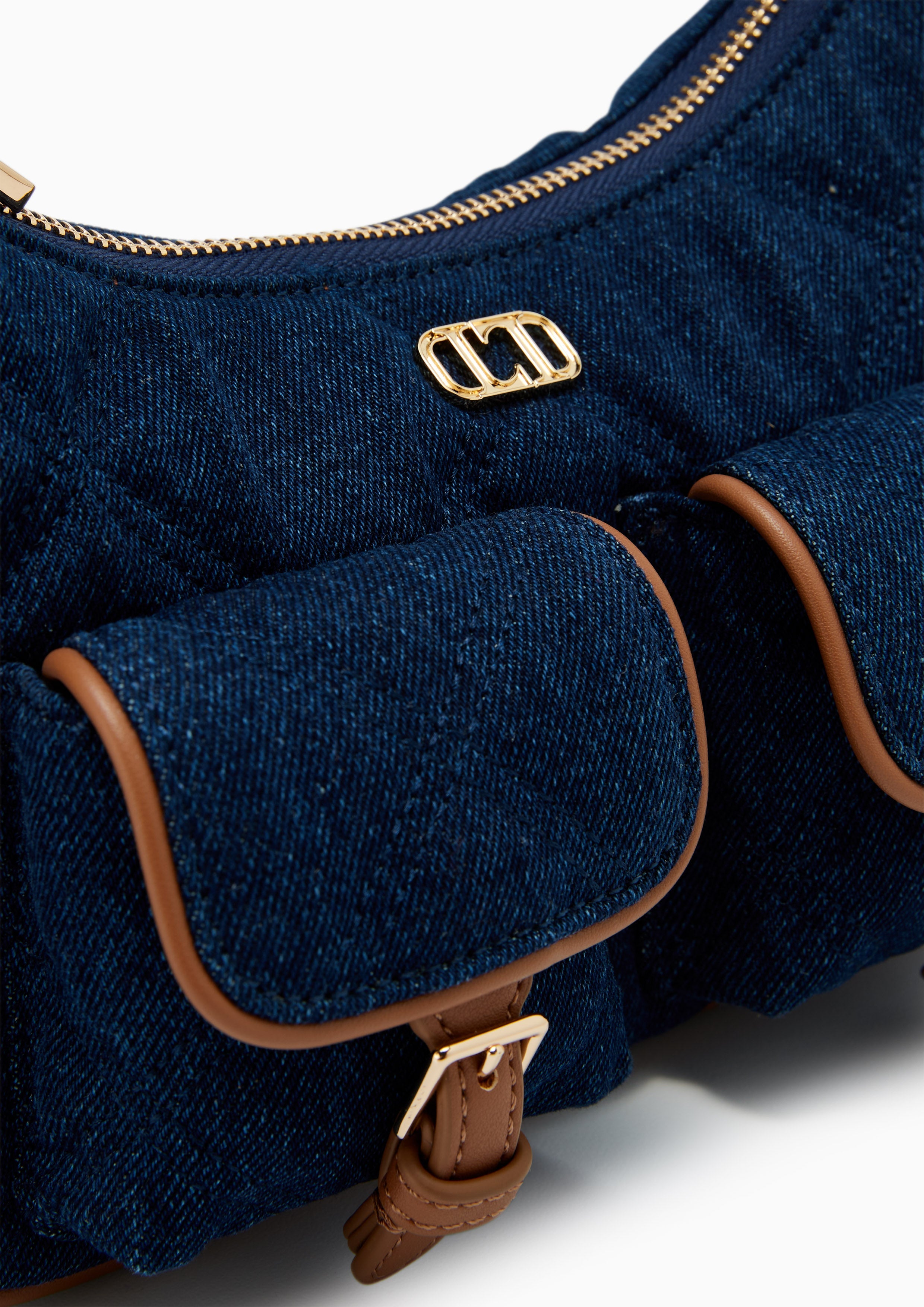 Autumn Denim Shoulder Bag - Blue Variation 2