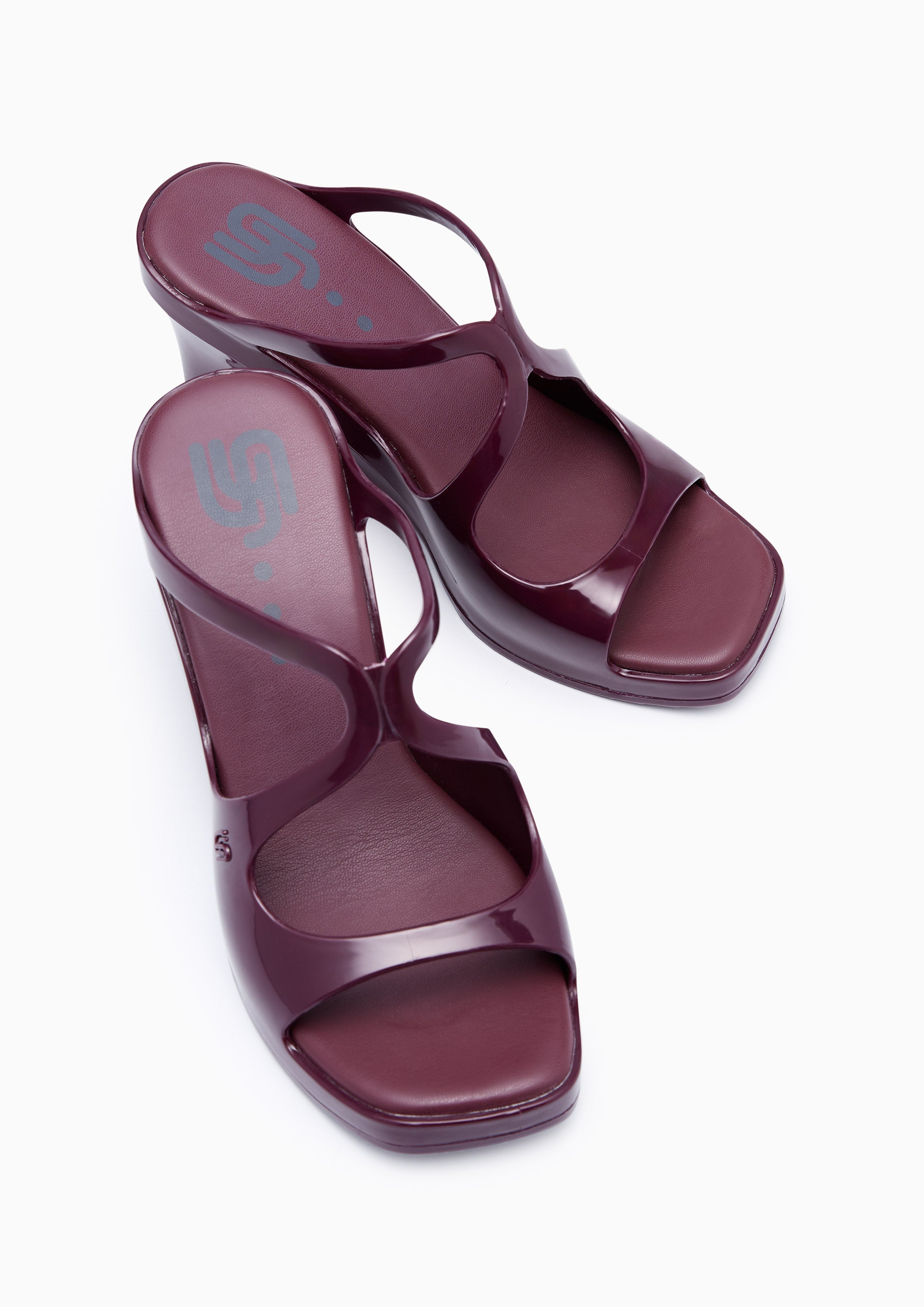 Julia Jelly Heels - Dark Red