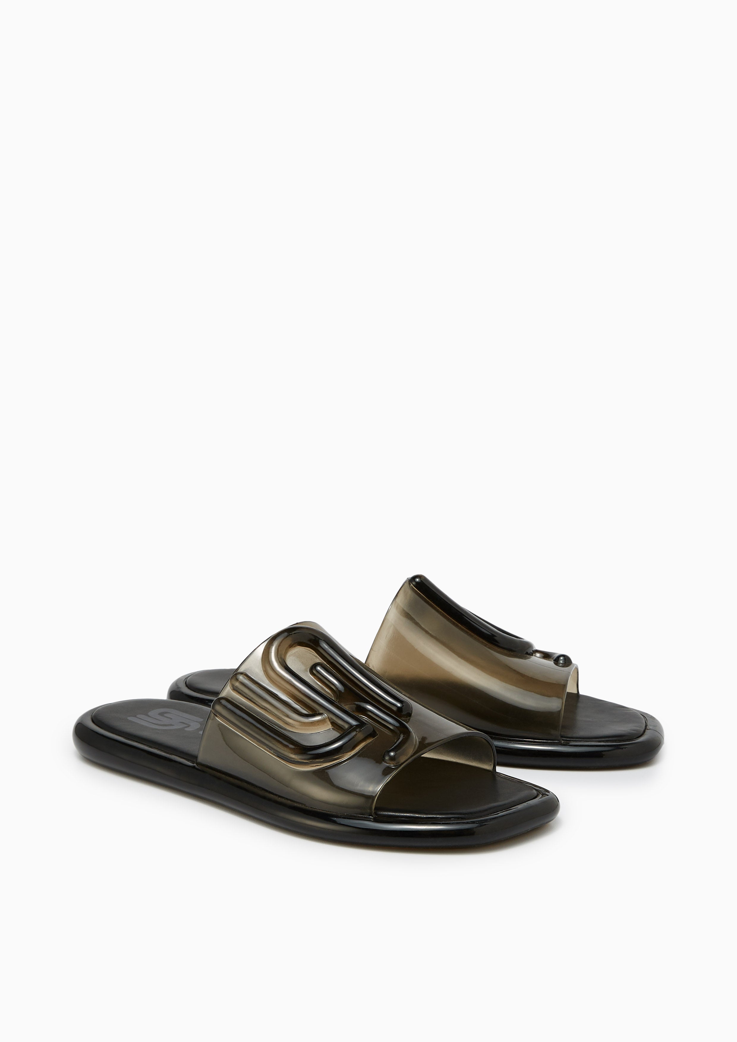 Jilly Jelly Flats And Sandals - Black