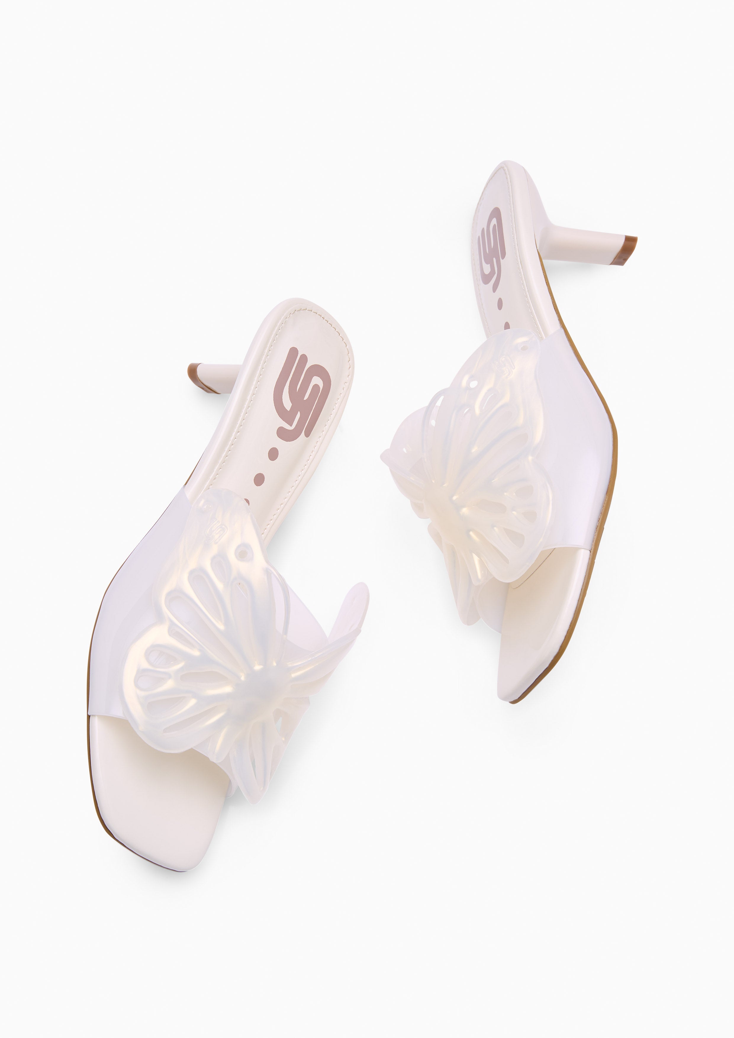 Juno Jelly Flats And Sandals - White Variation 2