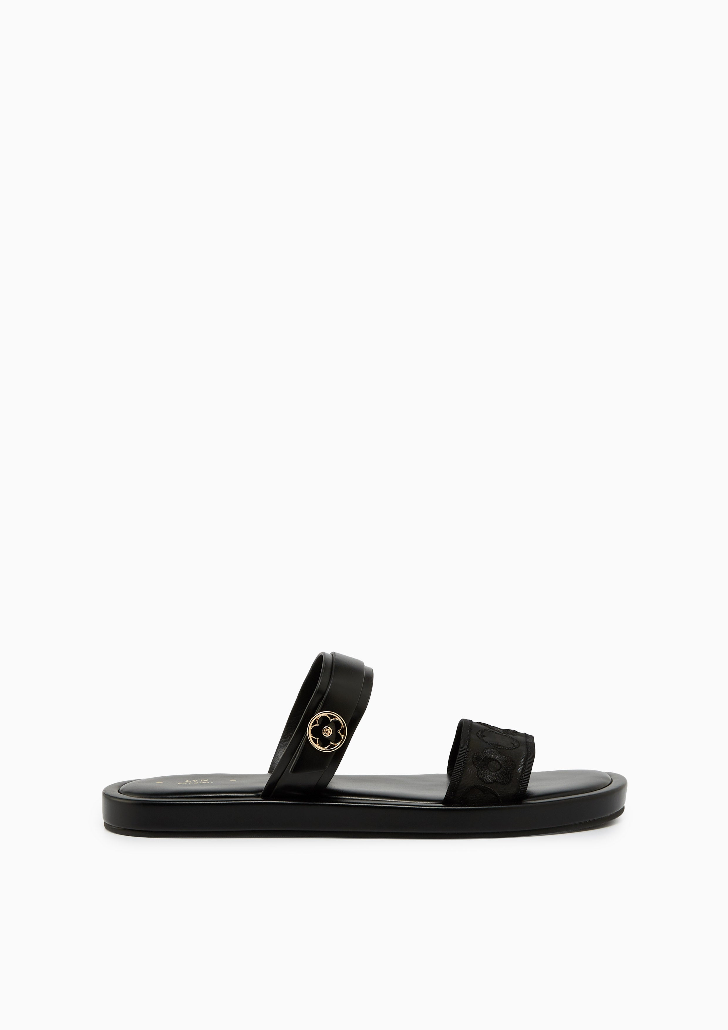 Blossom Flats And Sandals - Black
