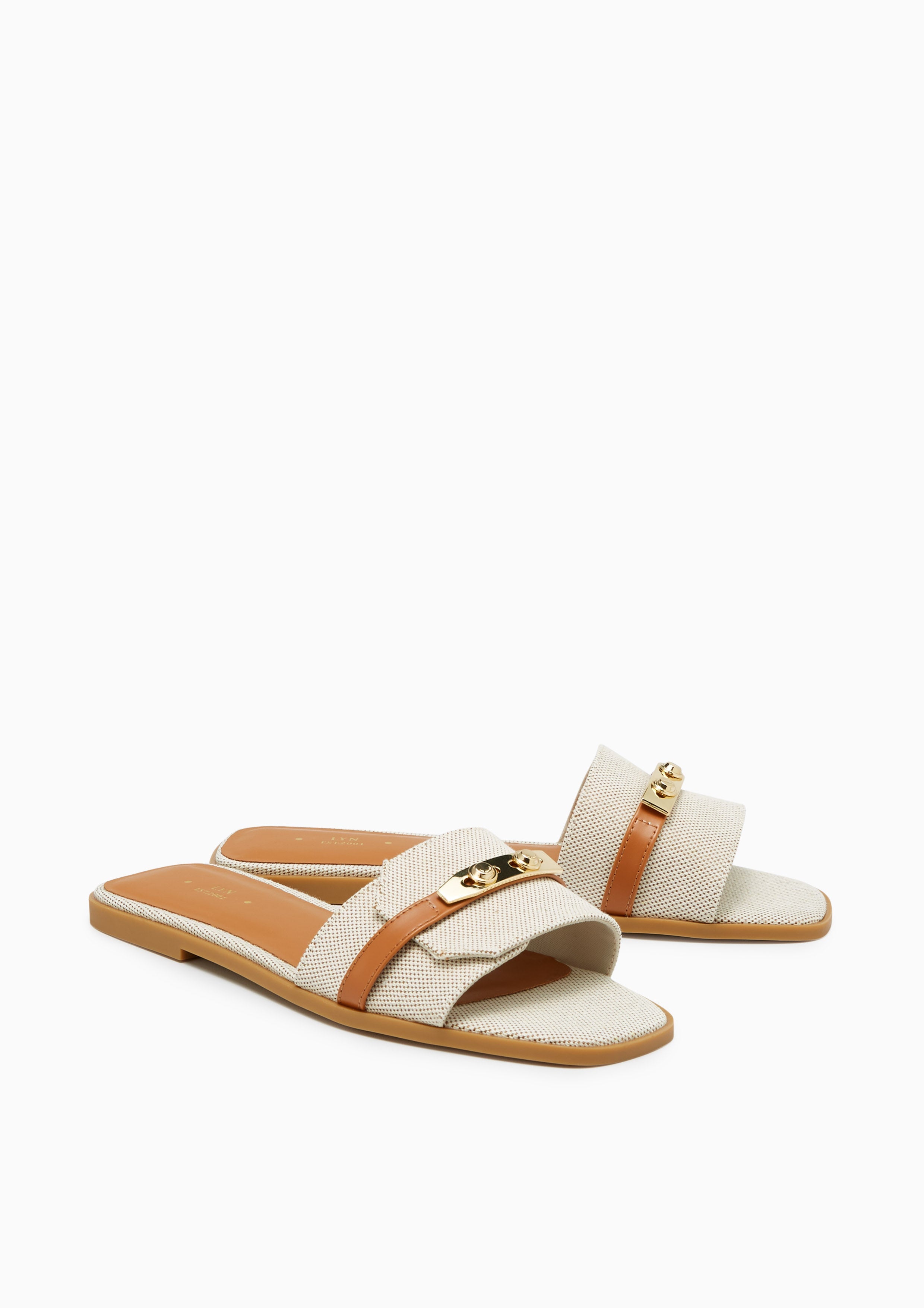 Master Kanvas Flats And Sandals - Brown