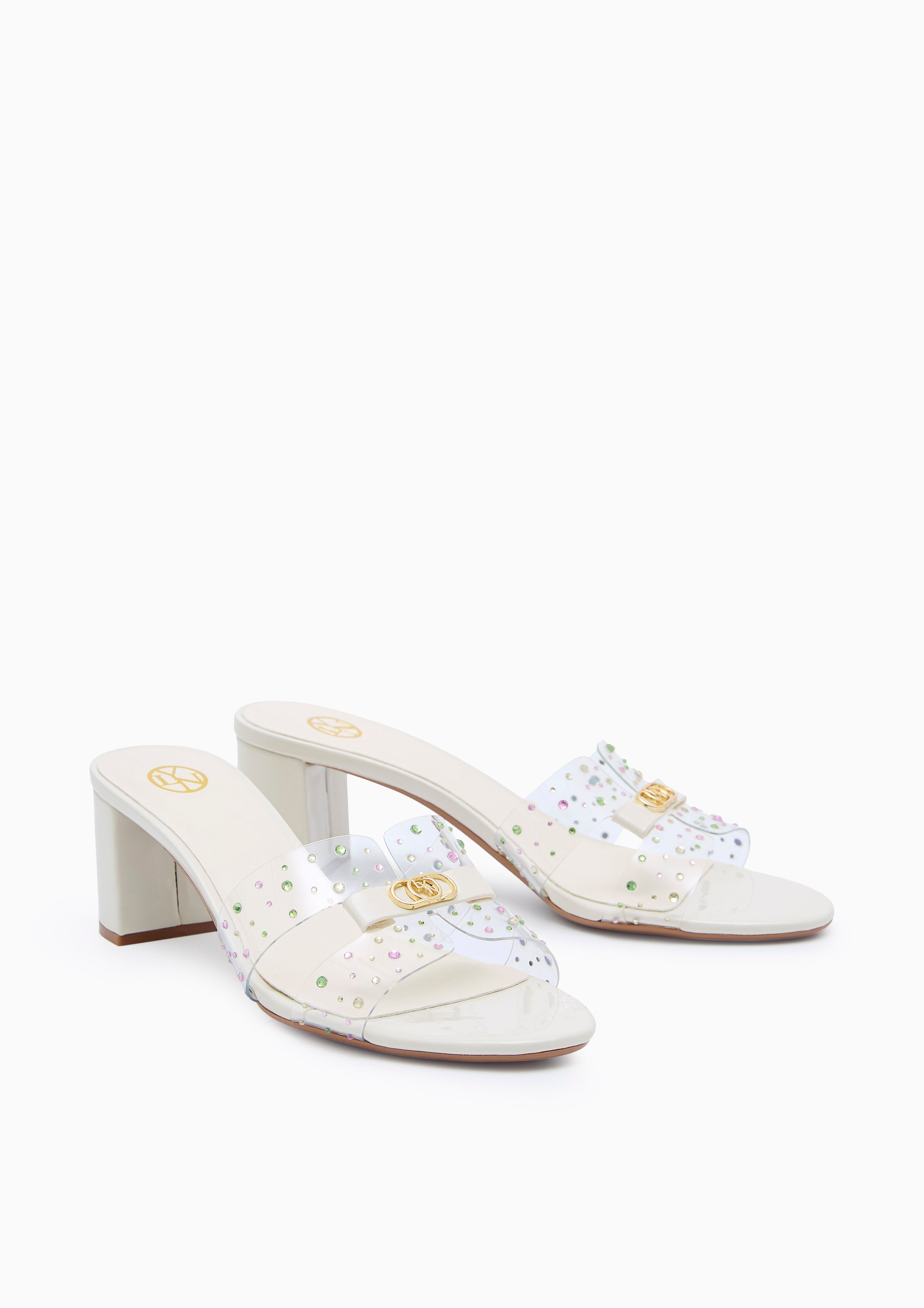 Hey Mid Playful Flats And Sandals - Ivory