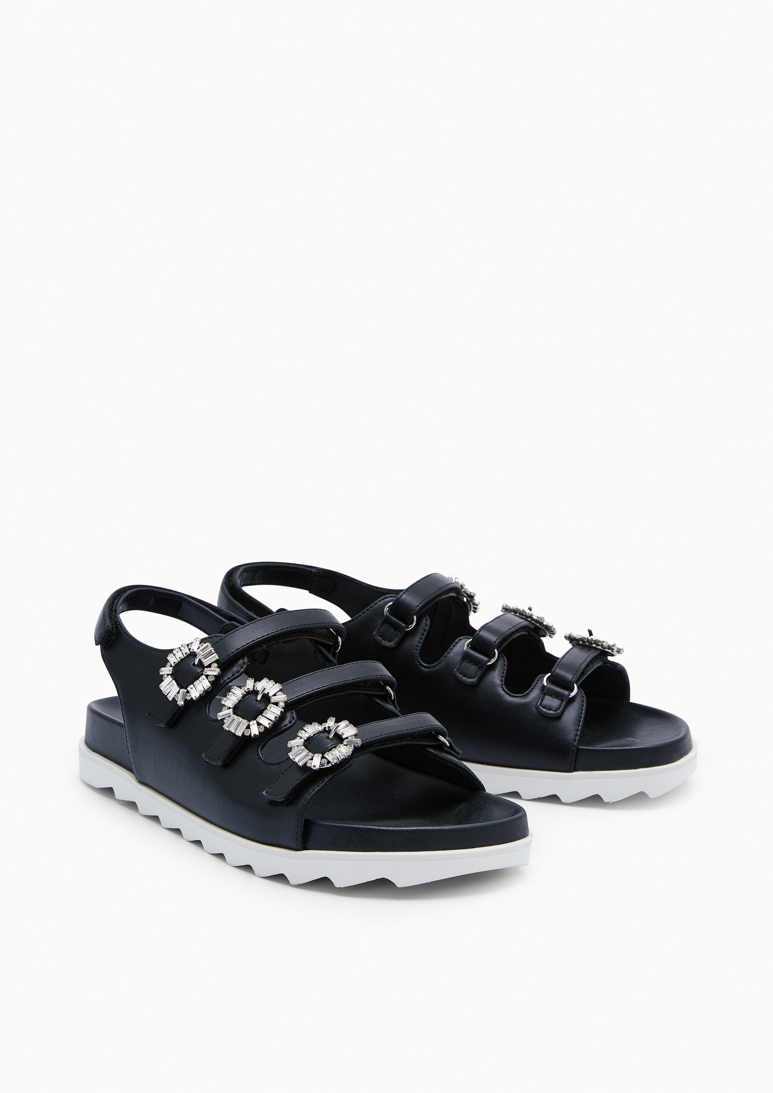 Viola Flats And Sandals - Black